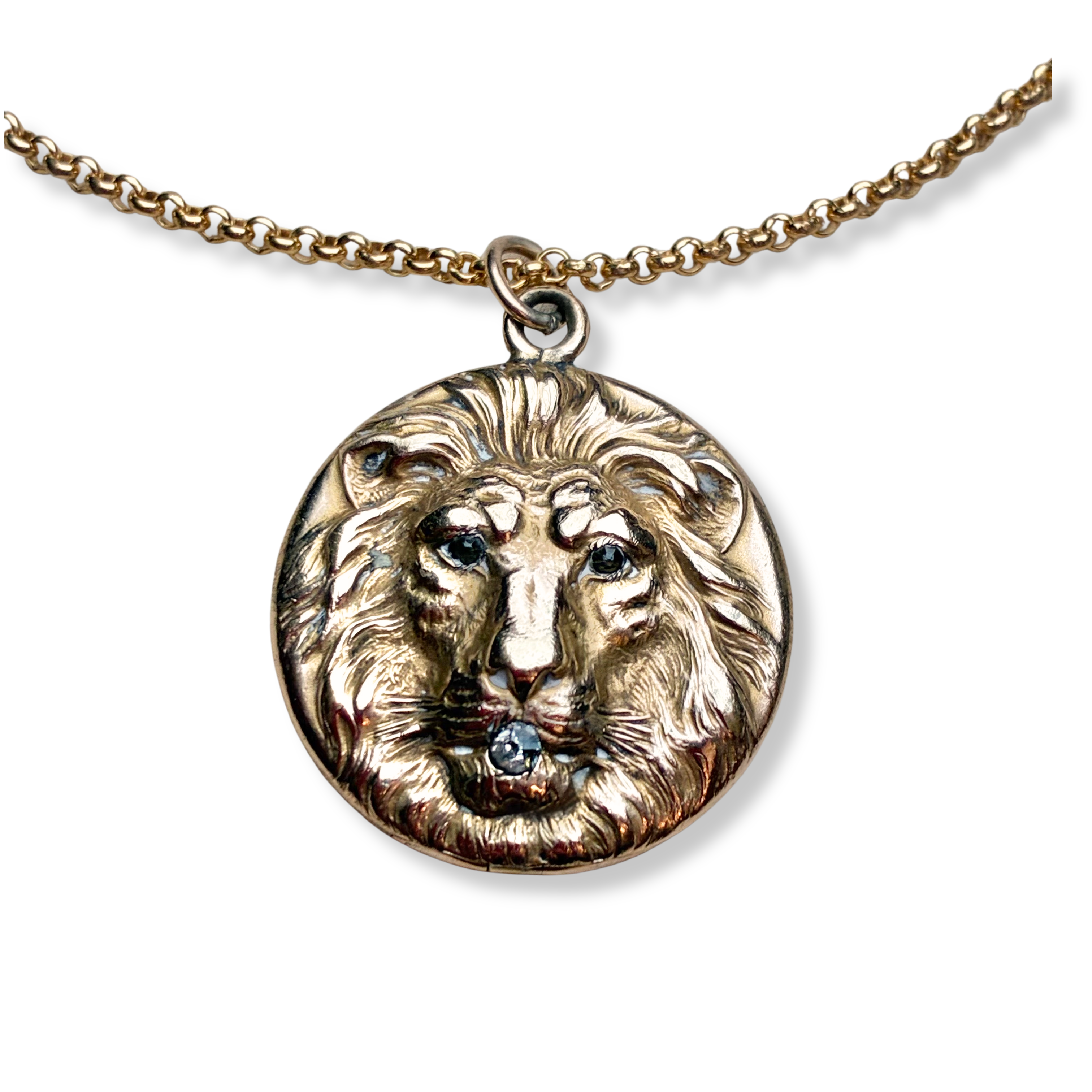 Antique Lion Locket