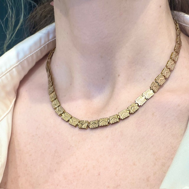 Antique Book Chain Necklace