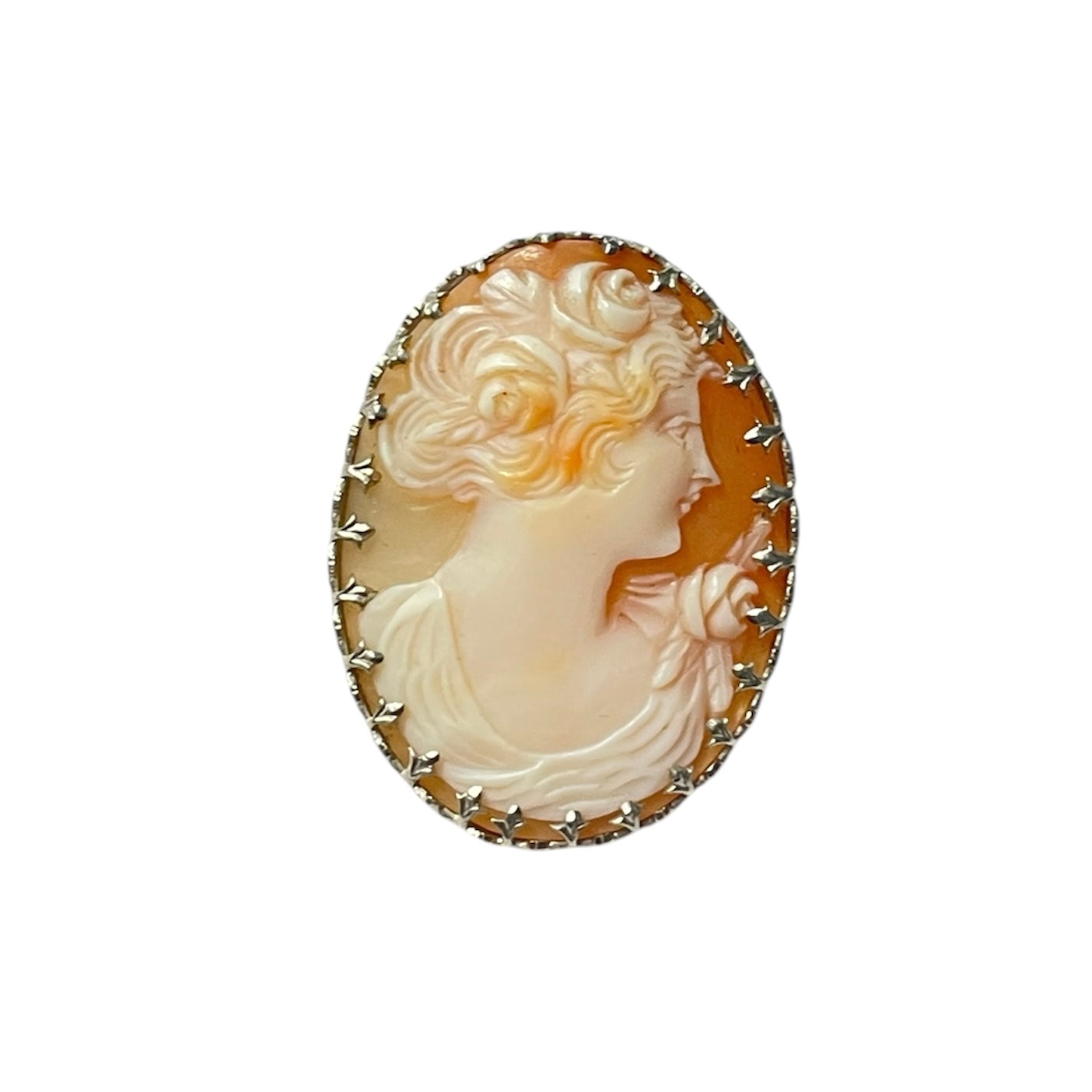 Edwardian 14k Gold Cameo Brooch