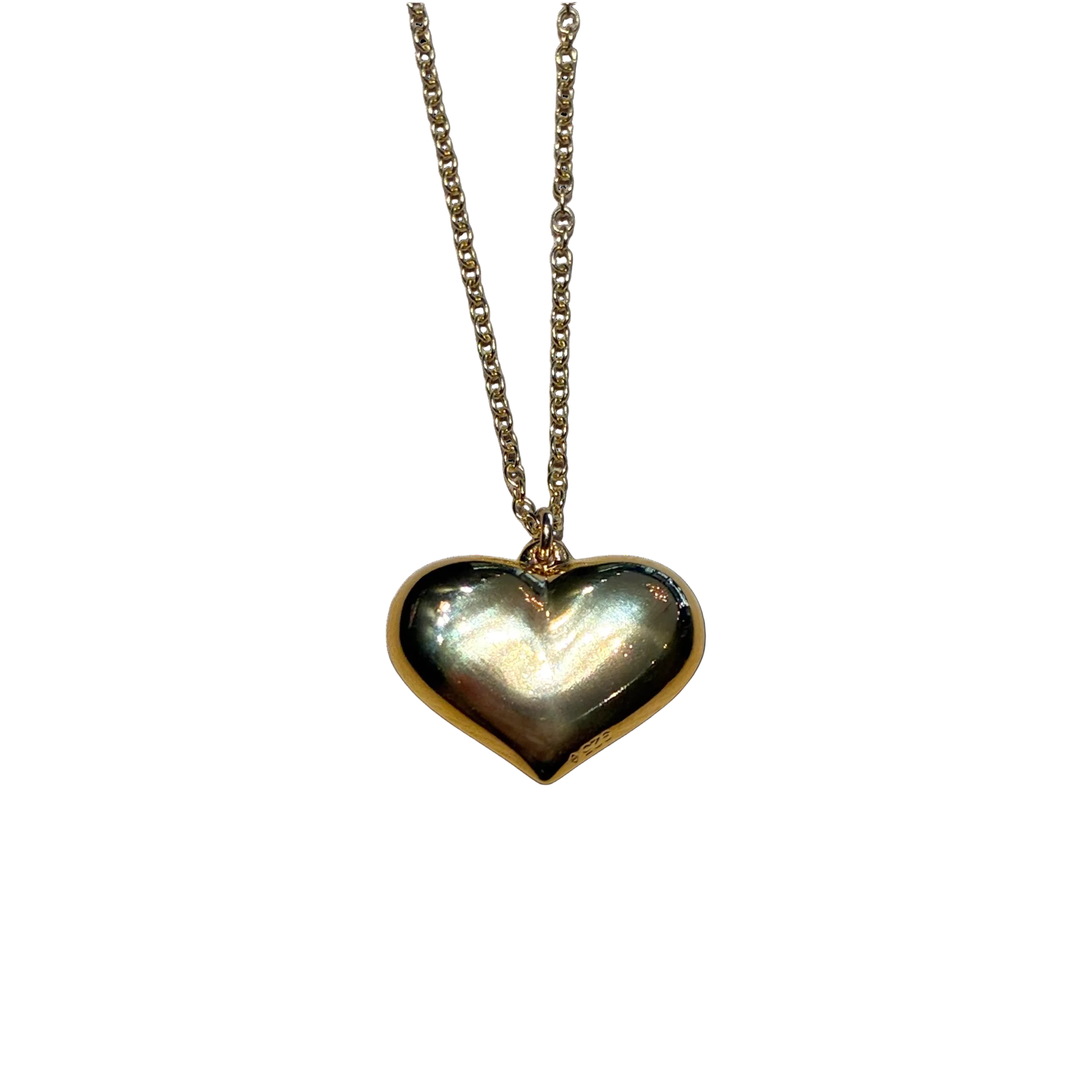 Puffy Heart Charm Necklace
