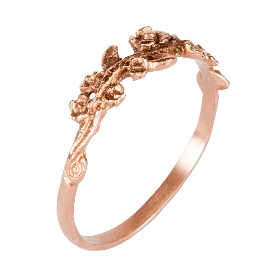 jewelry, garland, flower, floral, nature, gold, rose gold, custom, jewelry near me, gold ring, nature ring, floral ring, women's jewelry