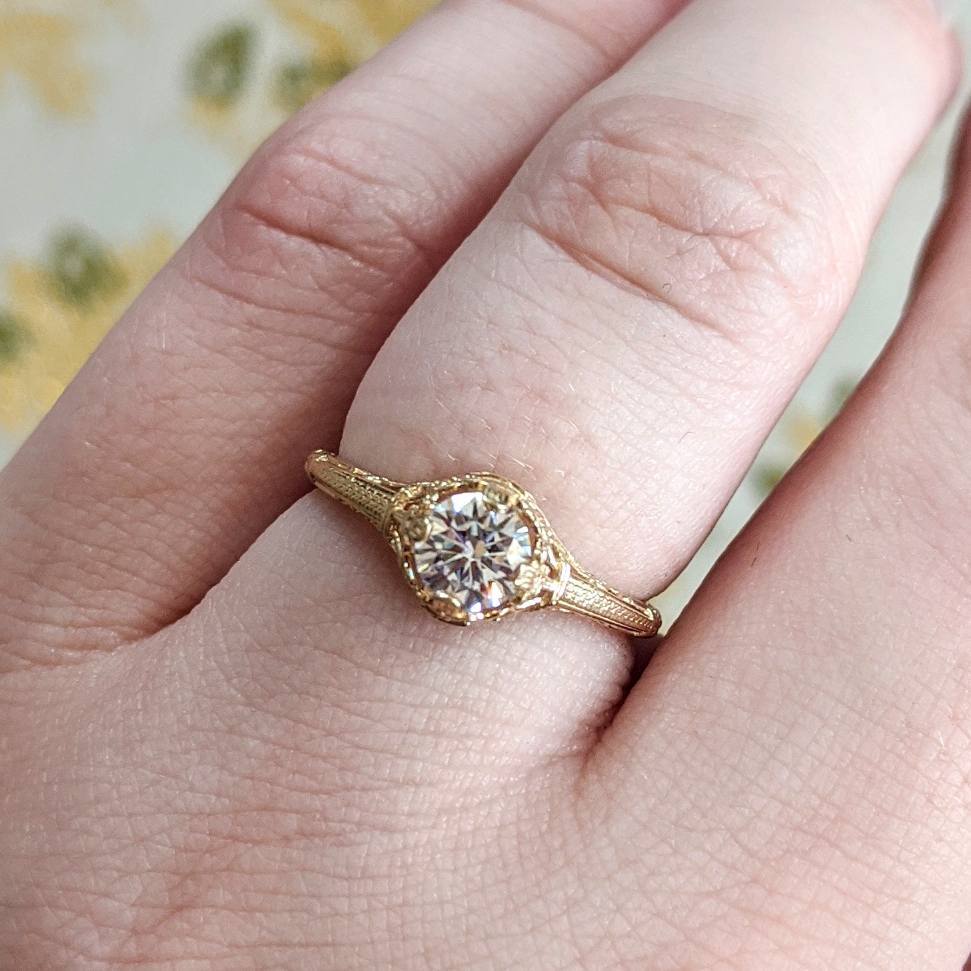The Filigree Engagement Ring