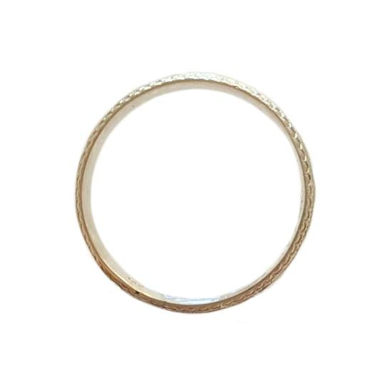 The Patterned Milgrain Ring