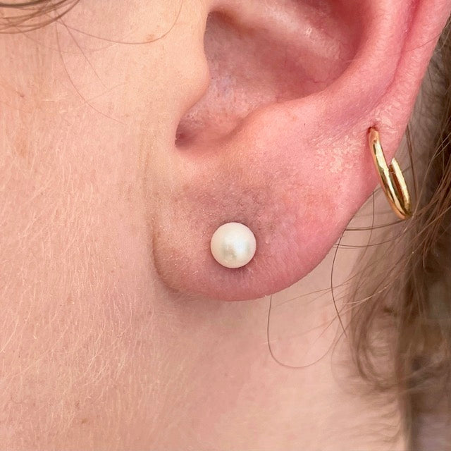 Pearl Stud Earrings