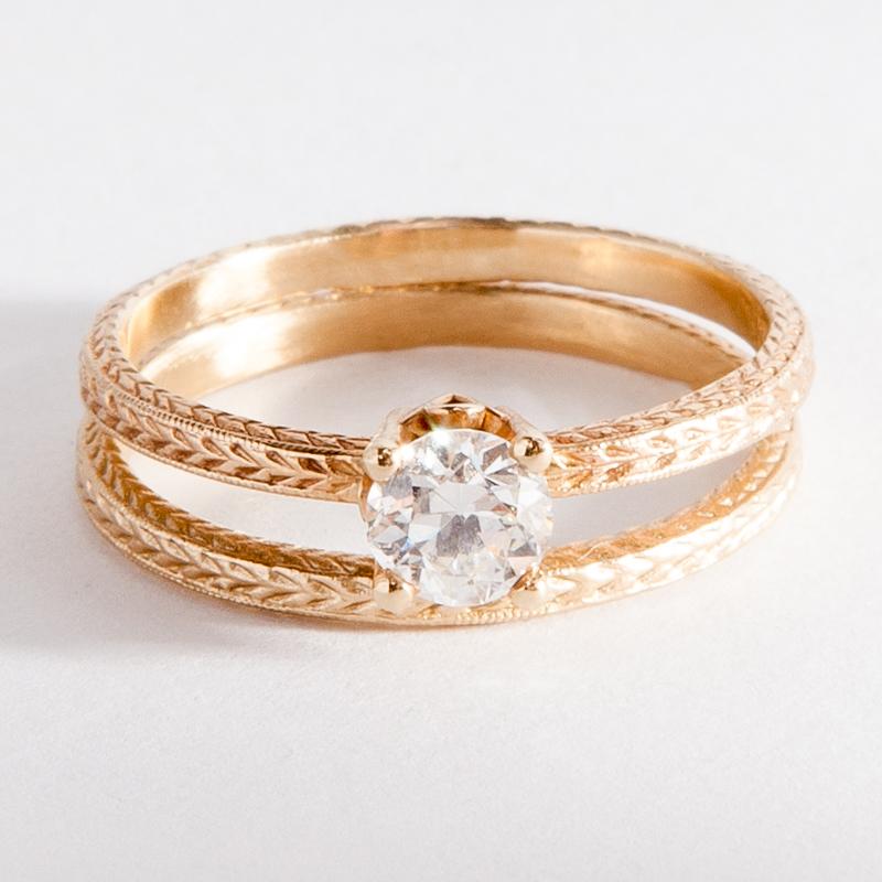 rebekah brooks jewelry, jewelry, ring, 14k yellow gold, gold ring, gold jewelry, scroll ring, art deco ring, antique inspired, art deco design, vintage inspired, bespoke ring, handmade ring, 1920's jewelry, cast ring, unisex jewelry, men's rings, women's ring, diamond ring, engagement ring, wedding band, wheat band