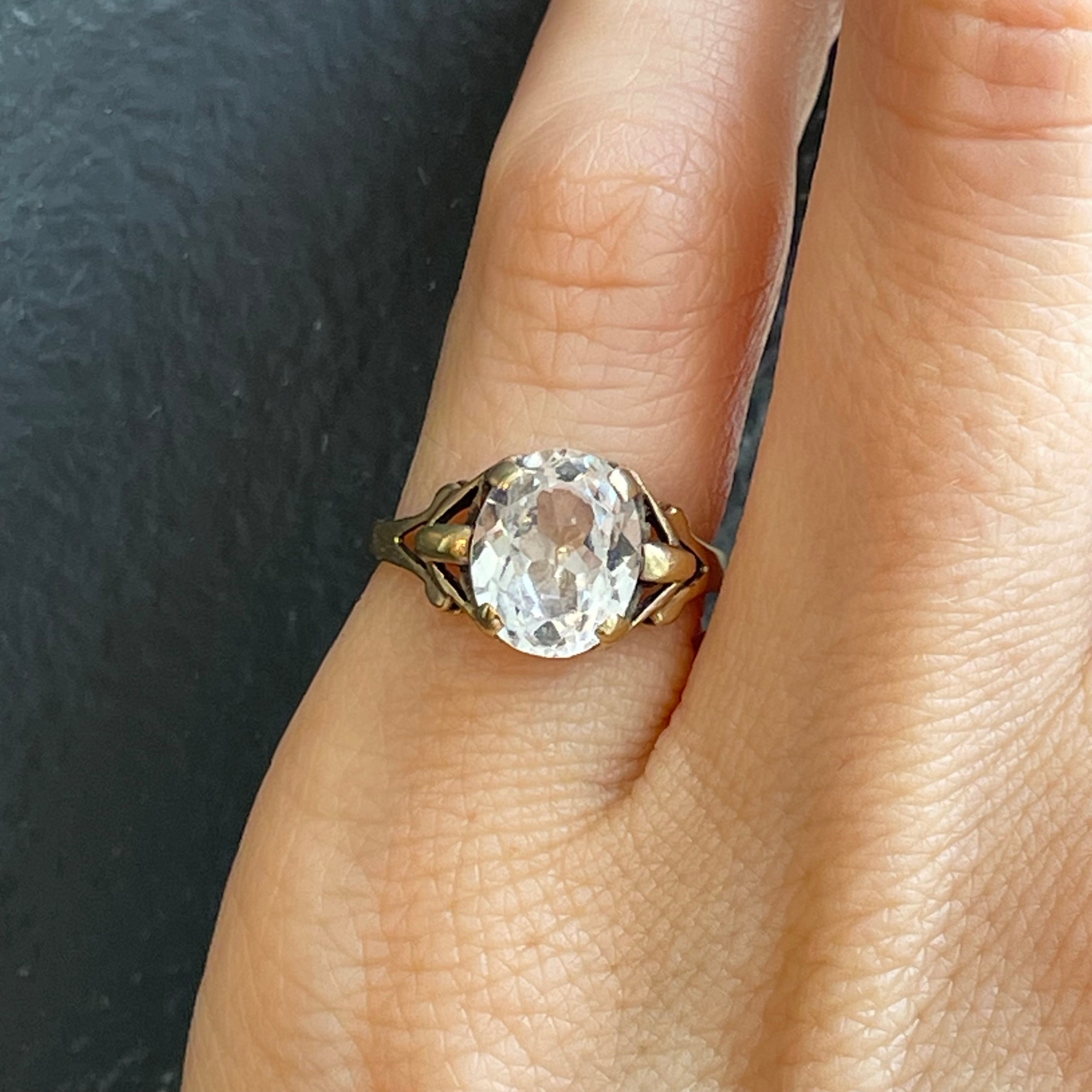 Antique Rock Crystal Ring