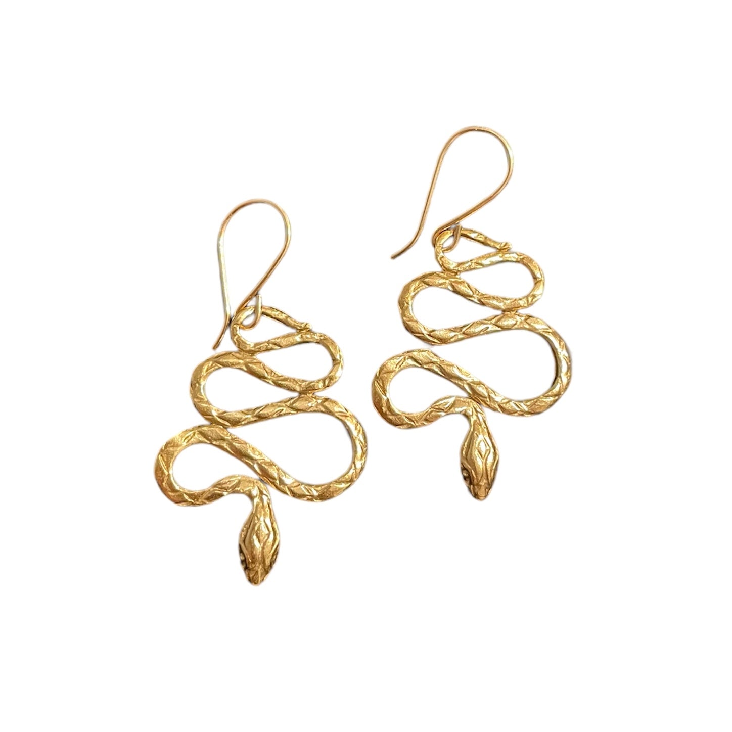 Jewelry, Rebekah Brooks, Snake Jewelry, Snake Earrings, Earrings, Gold Earrings, Gold Vermeil Earrings, Sterling Silver, Sterling Silver Earrings, Snake, Nature, Nature Jewelry, Nature Inspired Jewelry