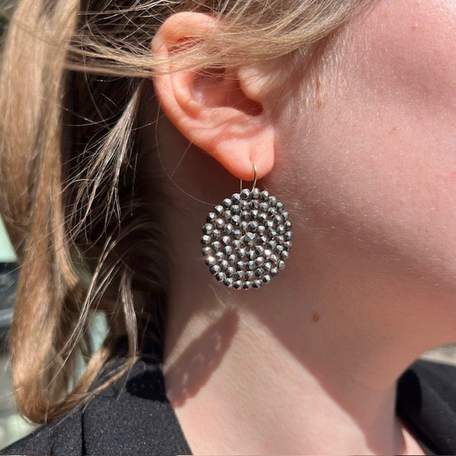 Antique Spiral Steel Cut Earrings