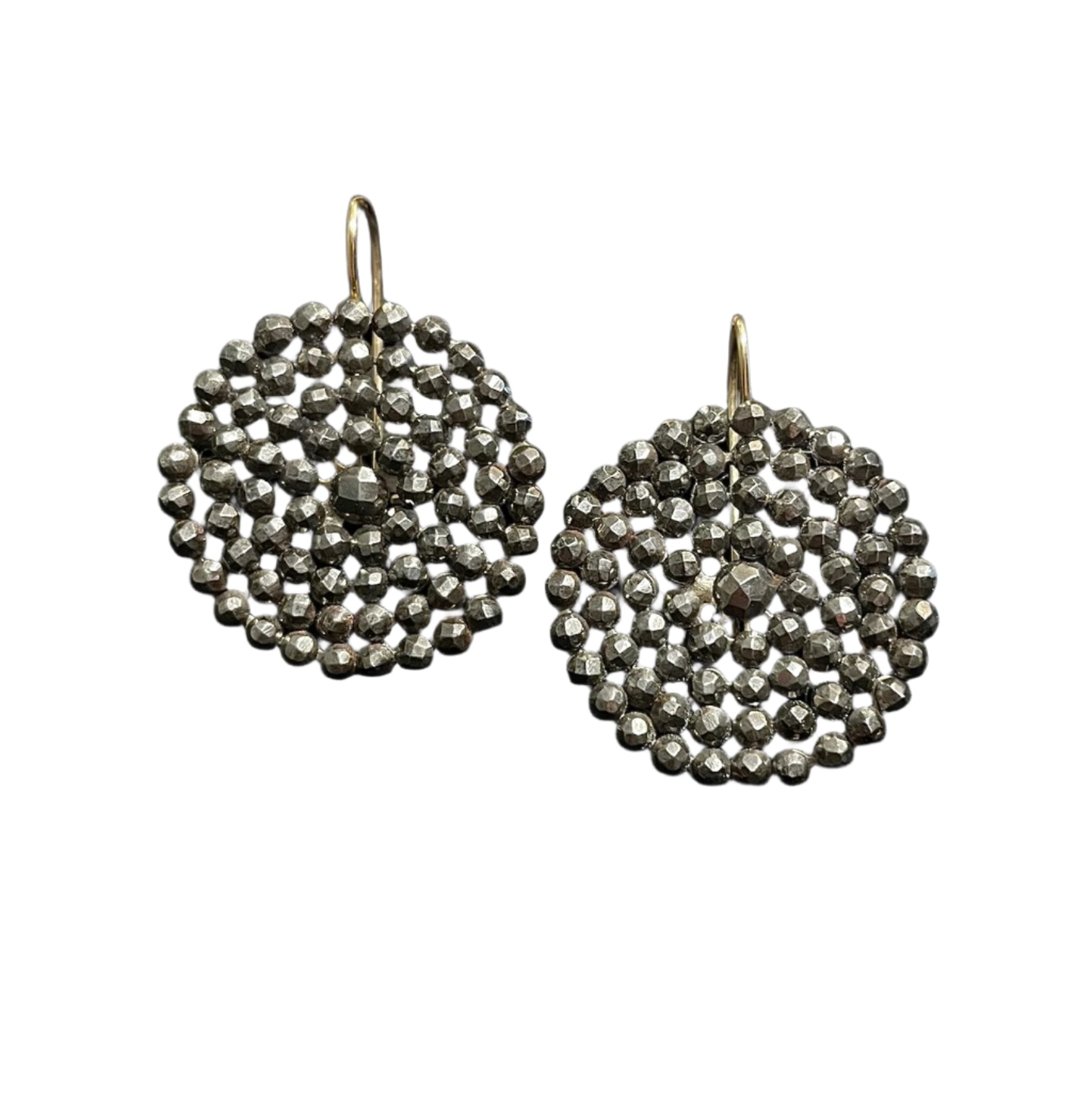 Antique Spiral Steel Cut Earrings