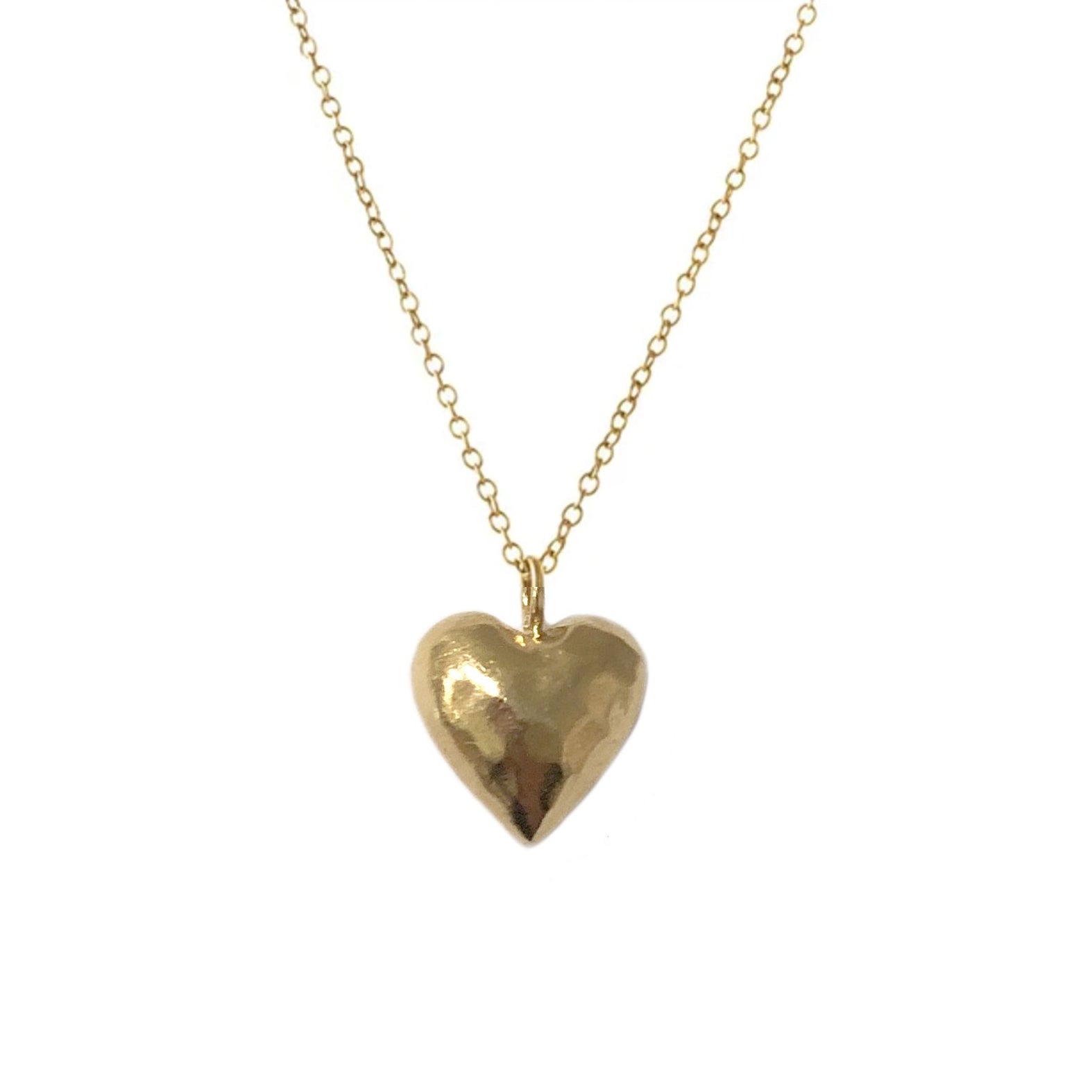 Hammered Puffy Heart