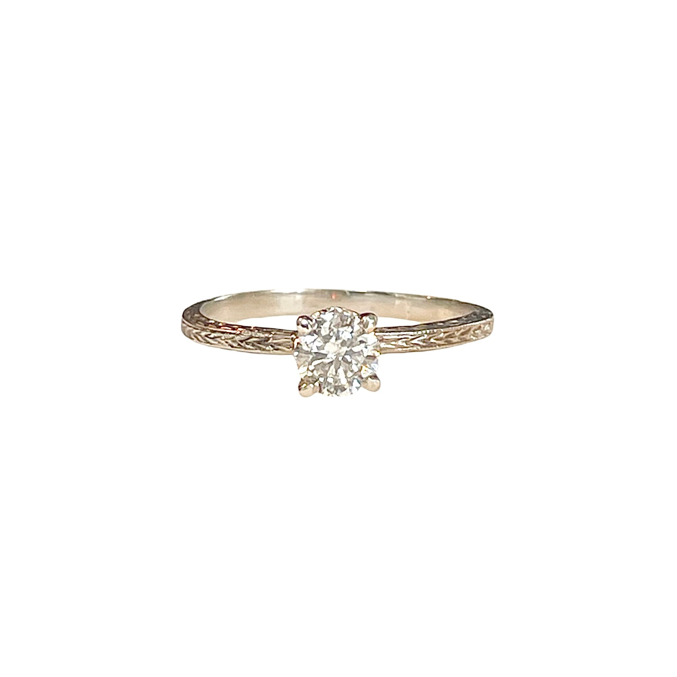 The White Gold Wheat Solitaire