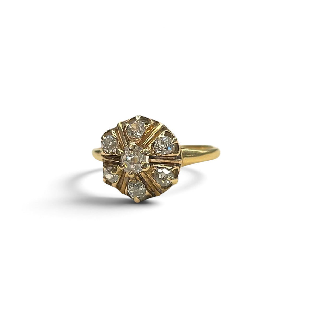 Antique Diamond Cluster Ring