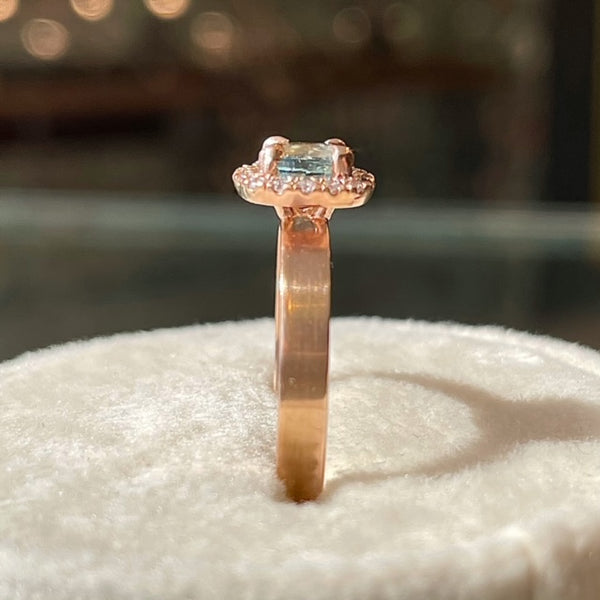 The Halo Sapphire Ring