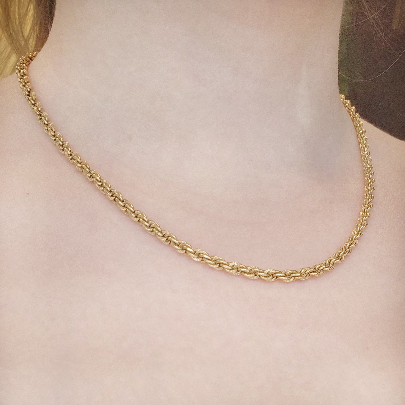 Antique Rope Chain Necklace