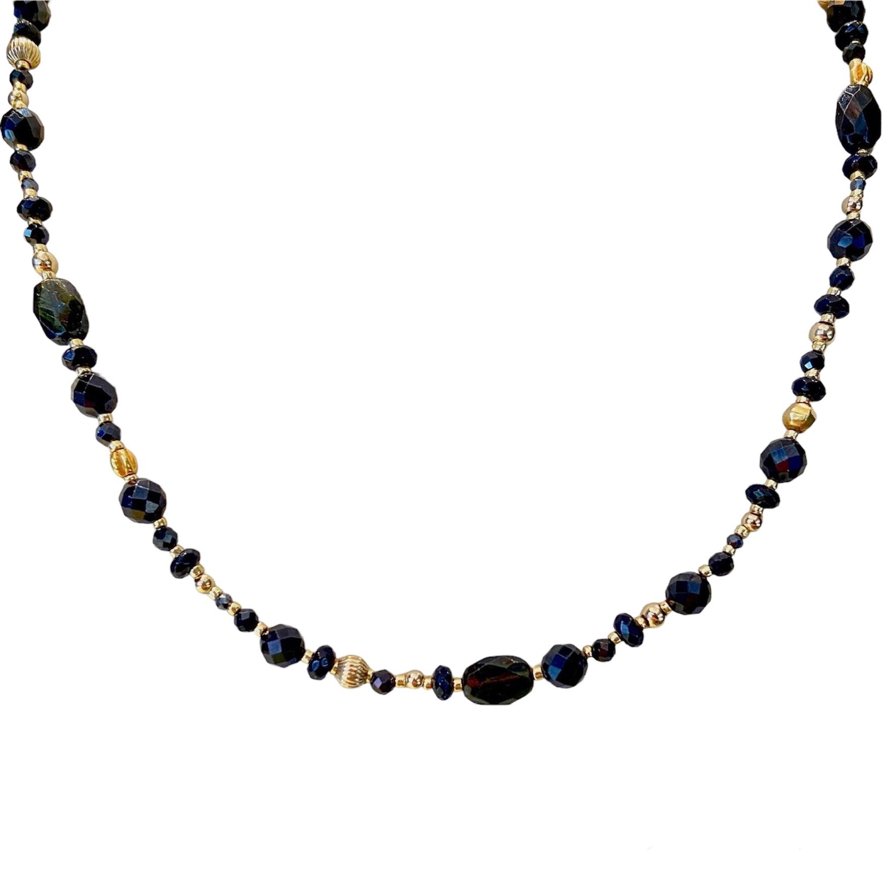 14k Elegant Beaded Necklace