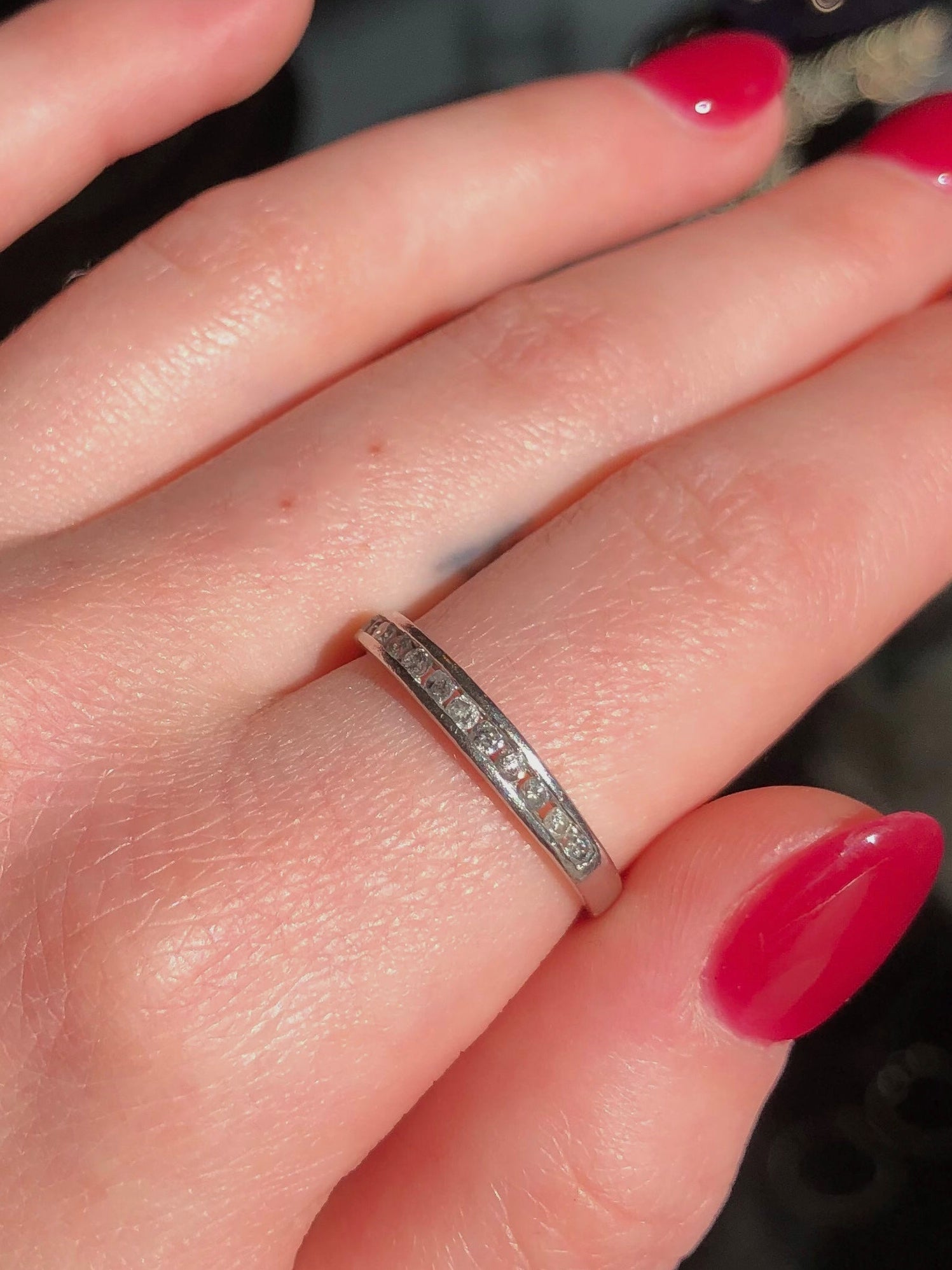 Art Deco Diamond Channel Set Ring