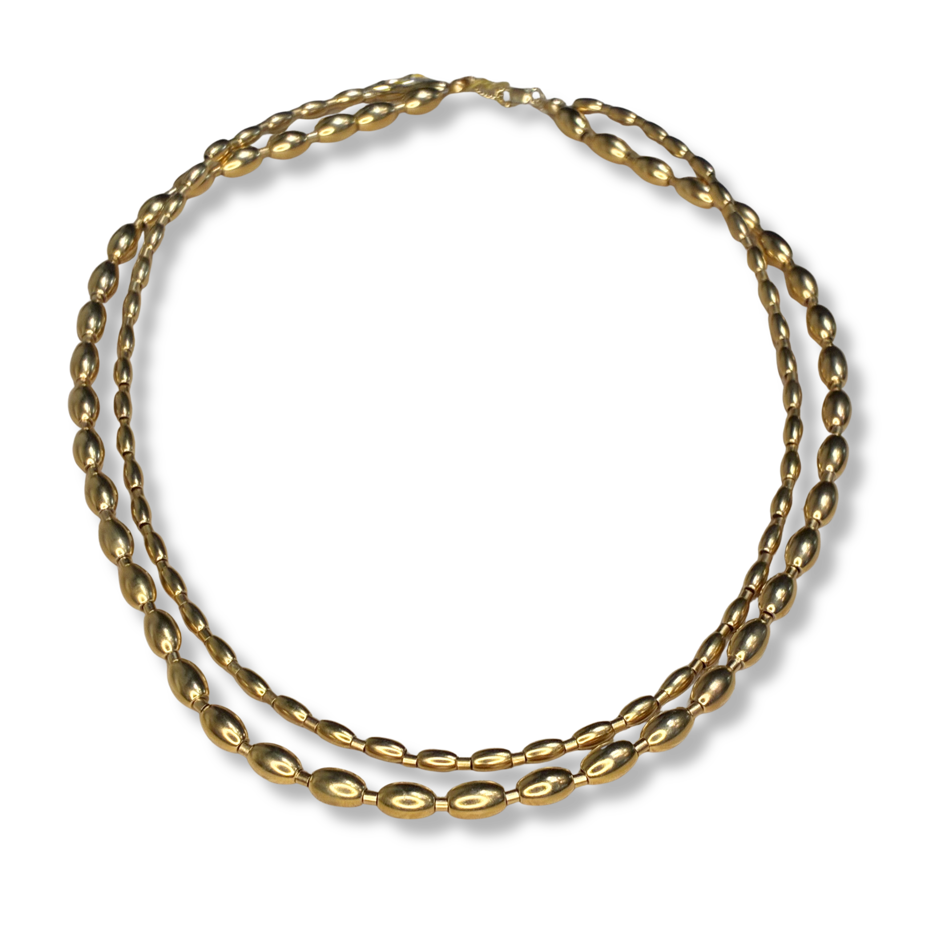 Vintage Gold Beaded Necklace