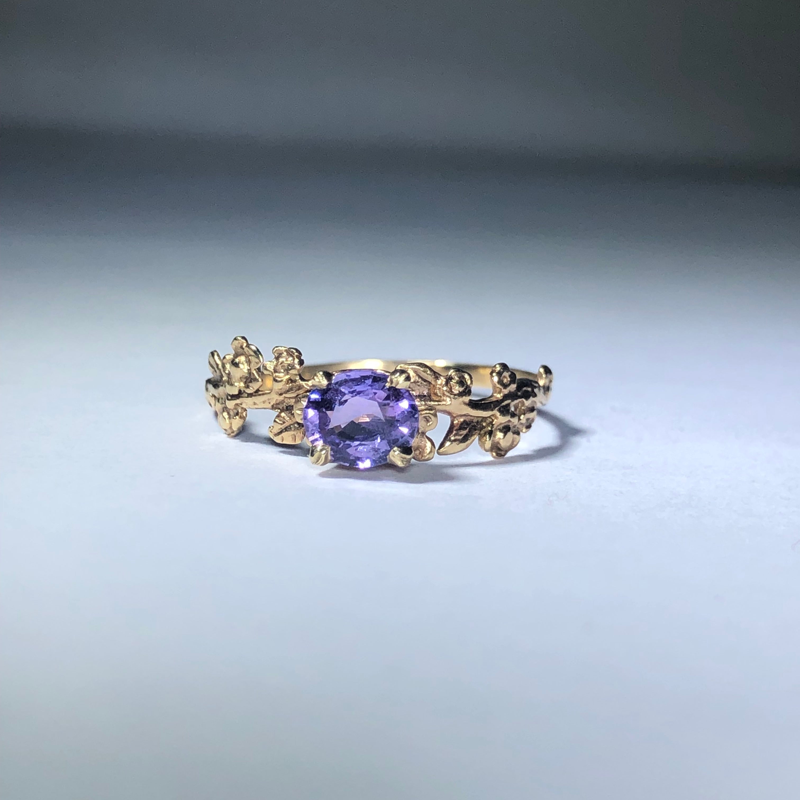 Lavender Sapphire Garland Ring