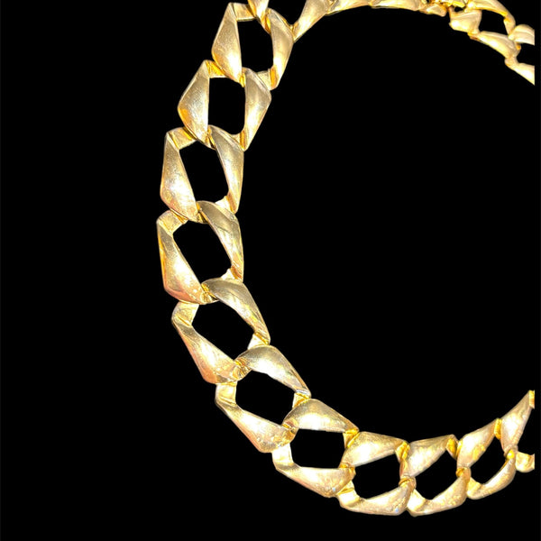 Vintage 80's Gold Fill Chain Necklace