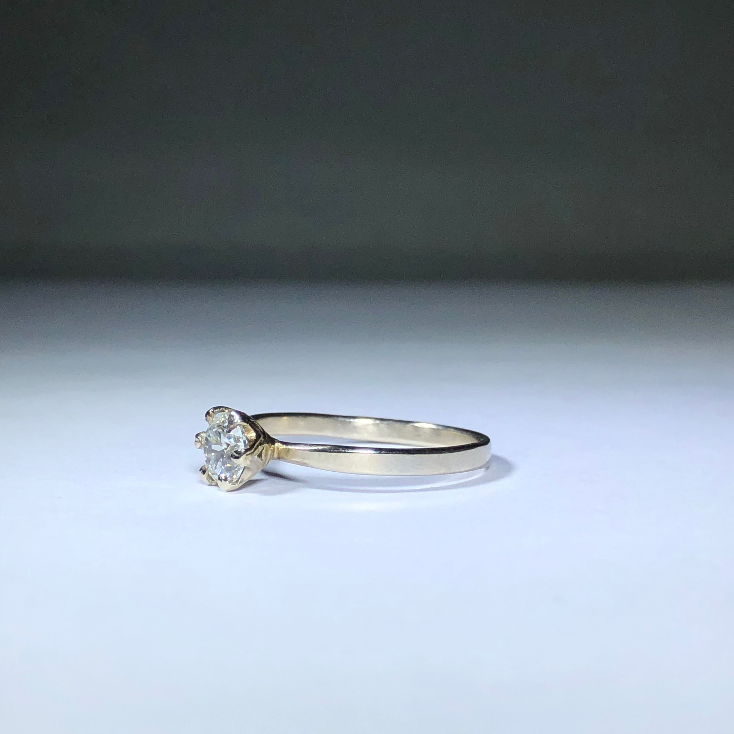 The 6 prong Moissanite Solitaire