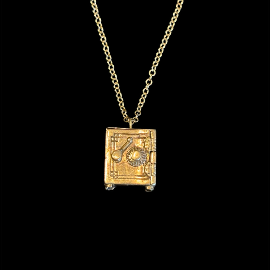 Art Deco 14k Safe Necklace w. Ruby