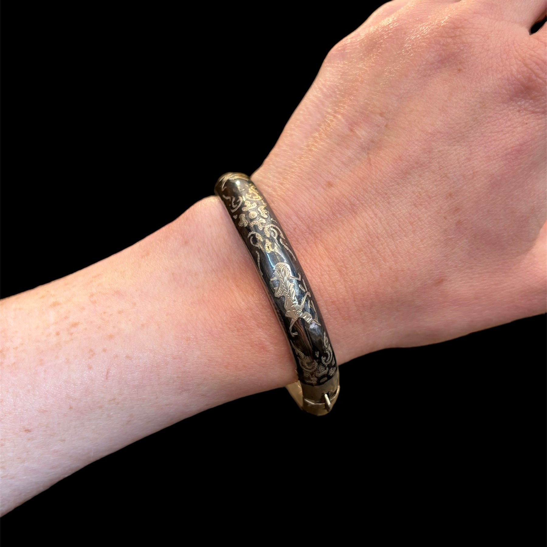 Antique Sterling Siam Bracelet