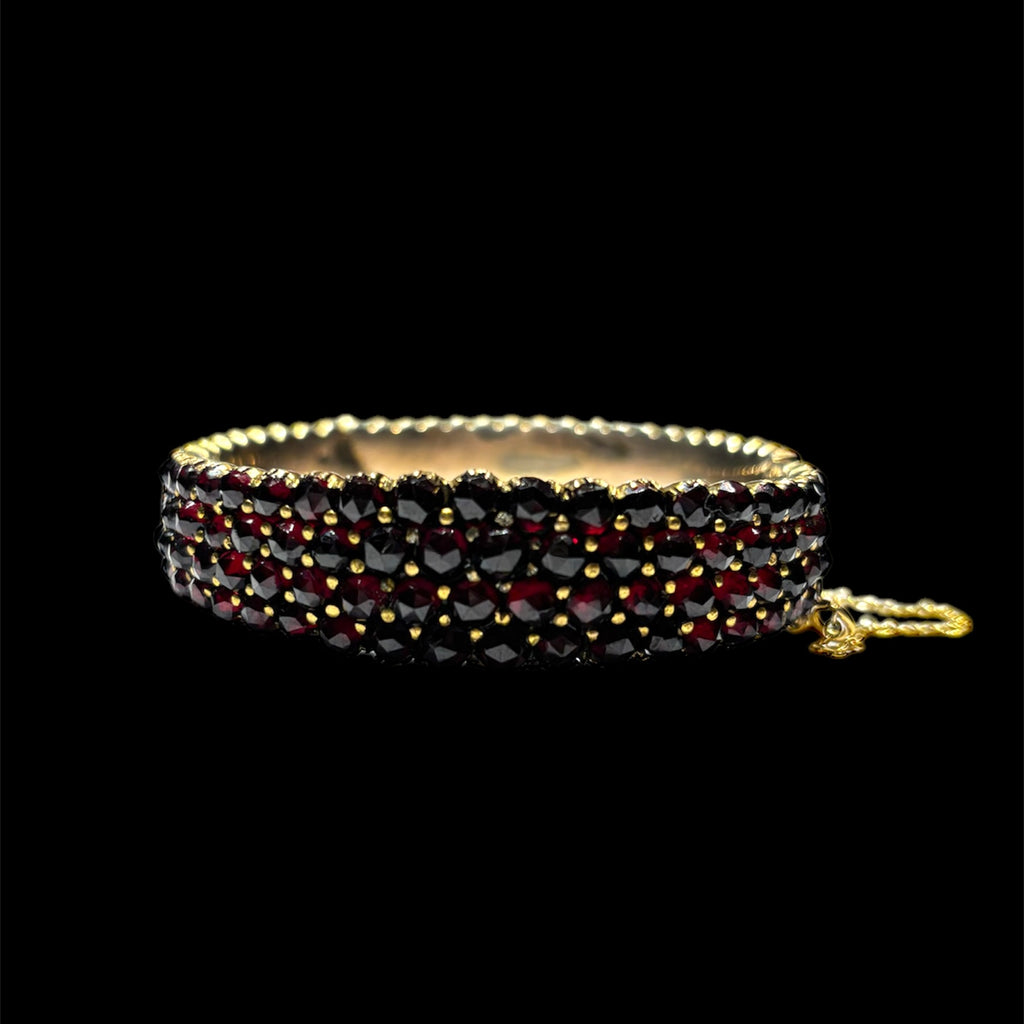 Victorian Bohemian Garnet Bangle