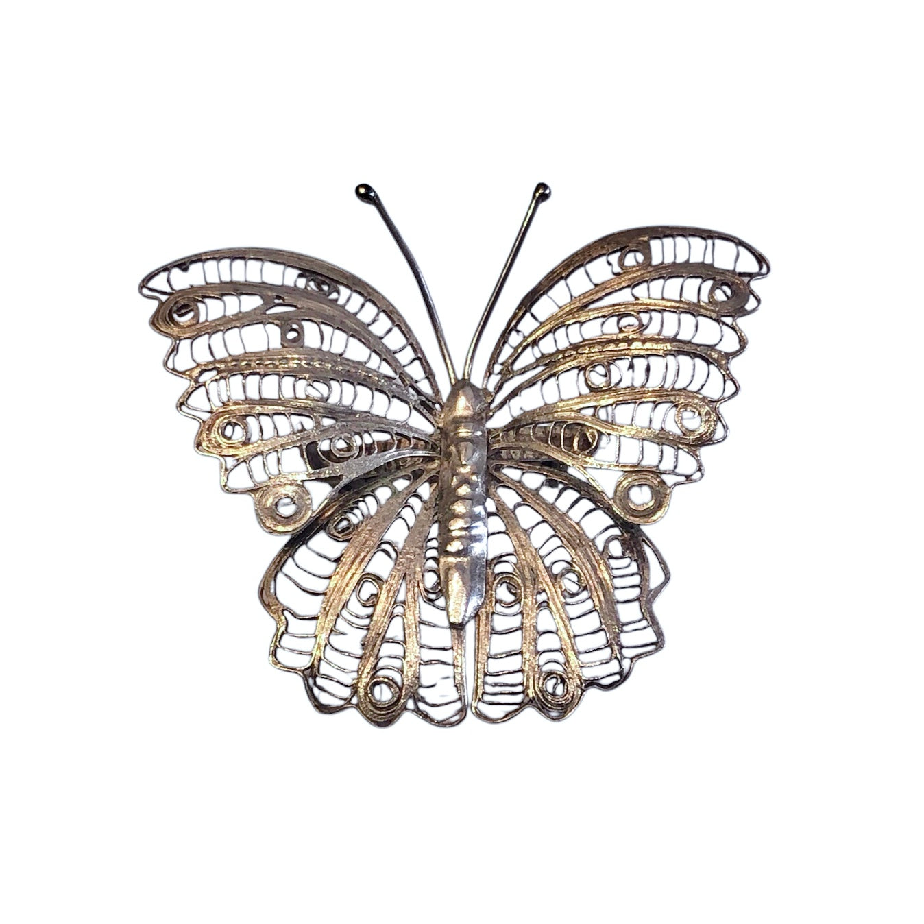 Vintage Sterling Silver Butterly Brooch