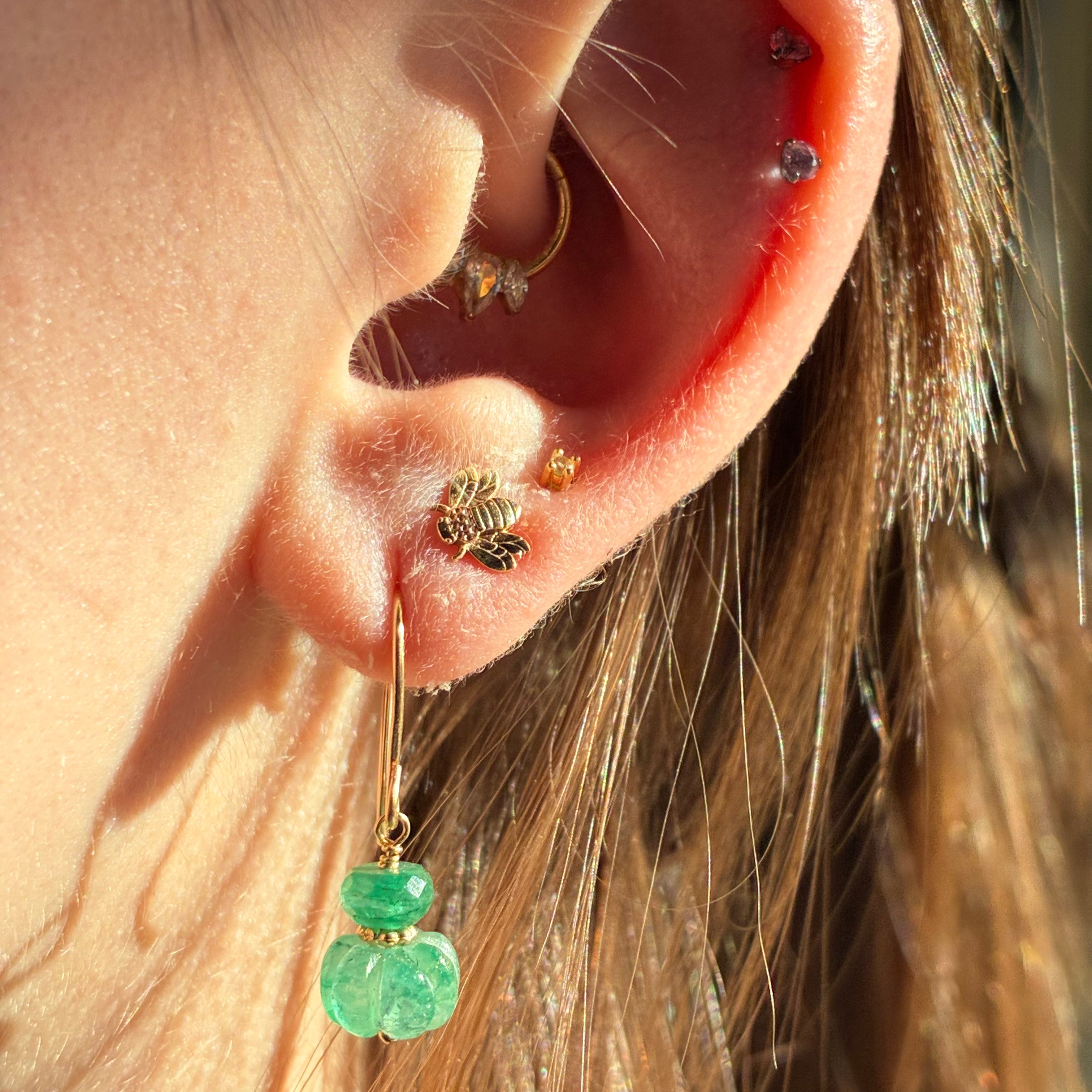 Gemstone Balloon Earrings