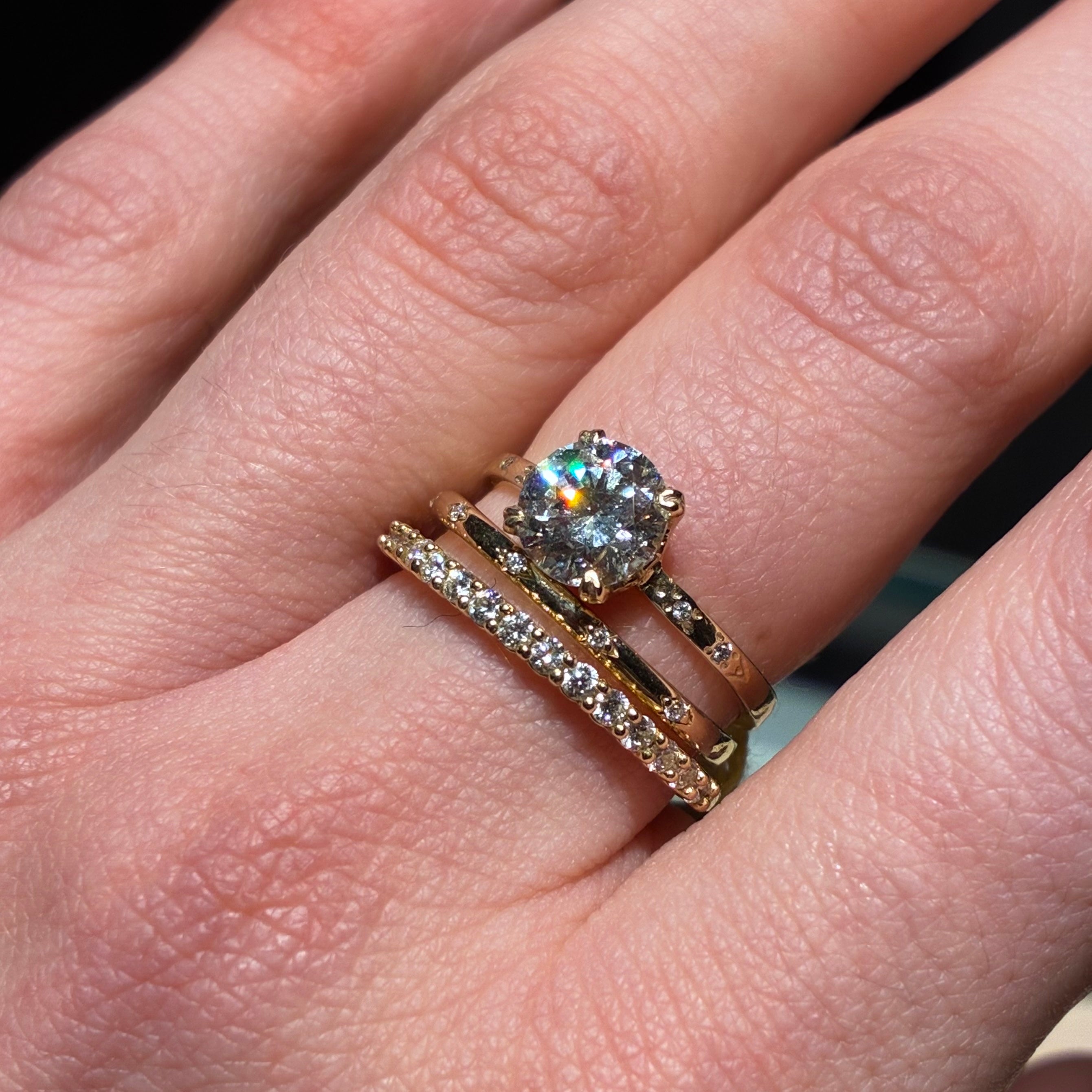 Celestial Old European Cut Engagement Ring