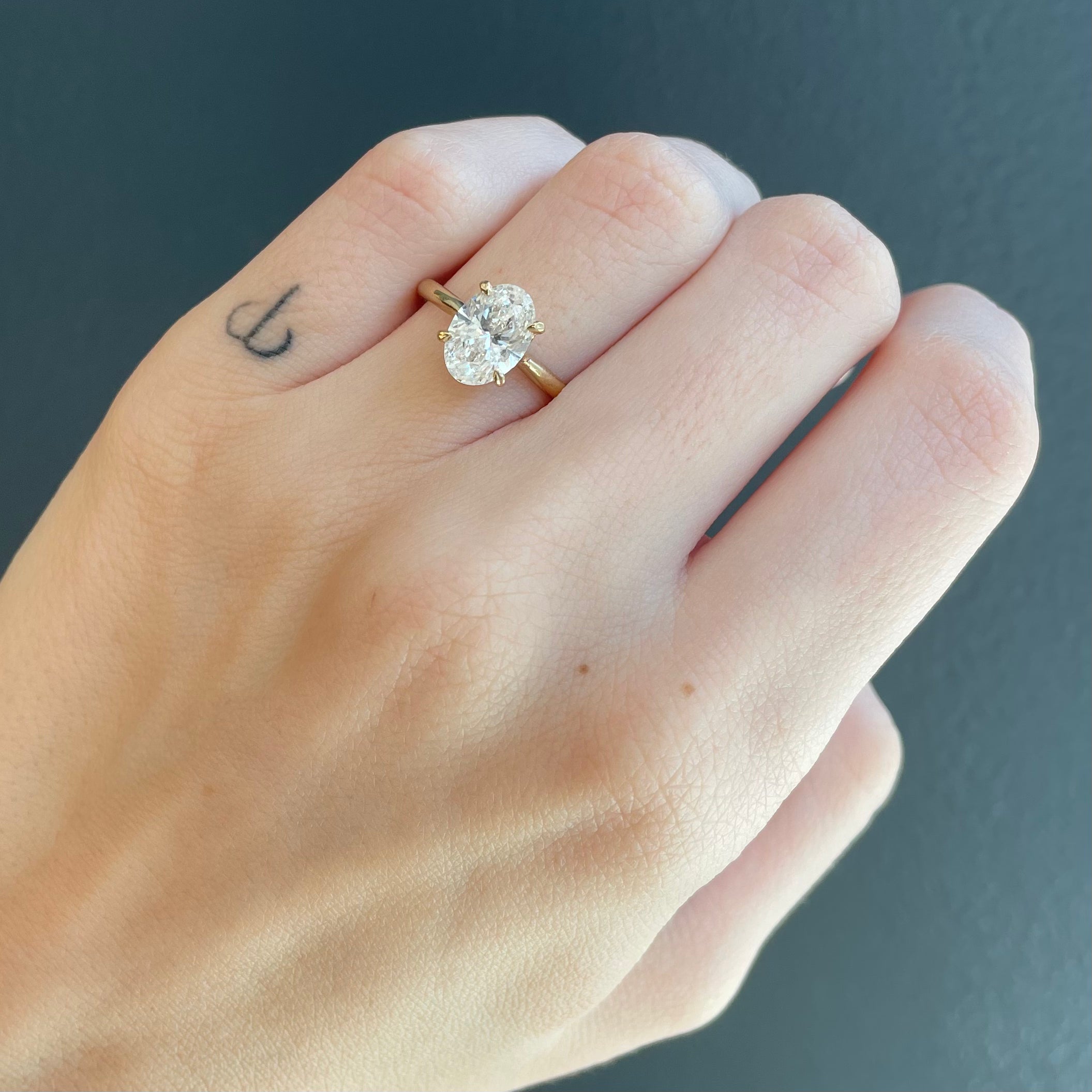 Oval Solitaire Engagement Ring
