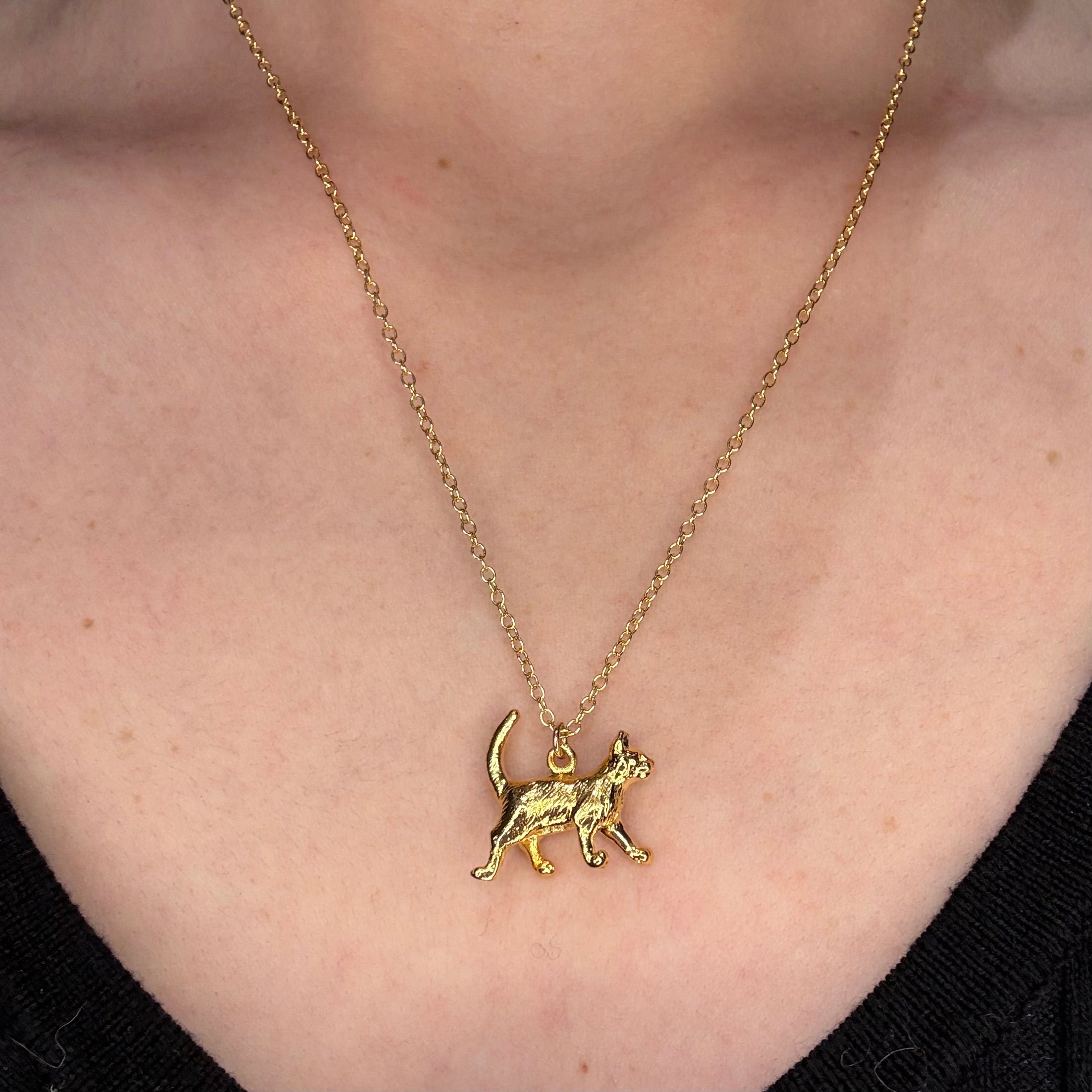 Cat Charm Necklace