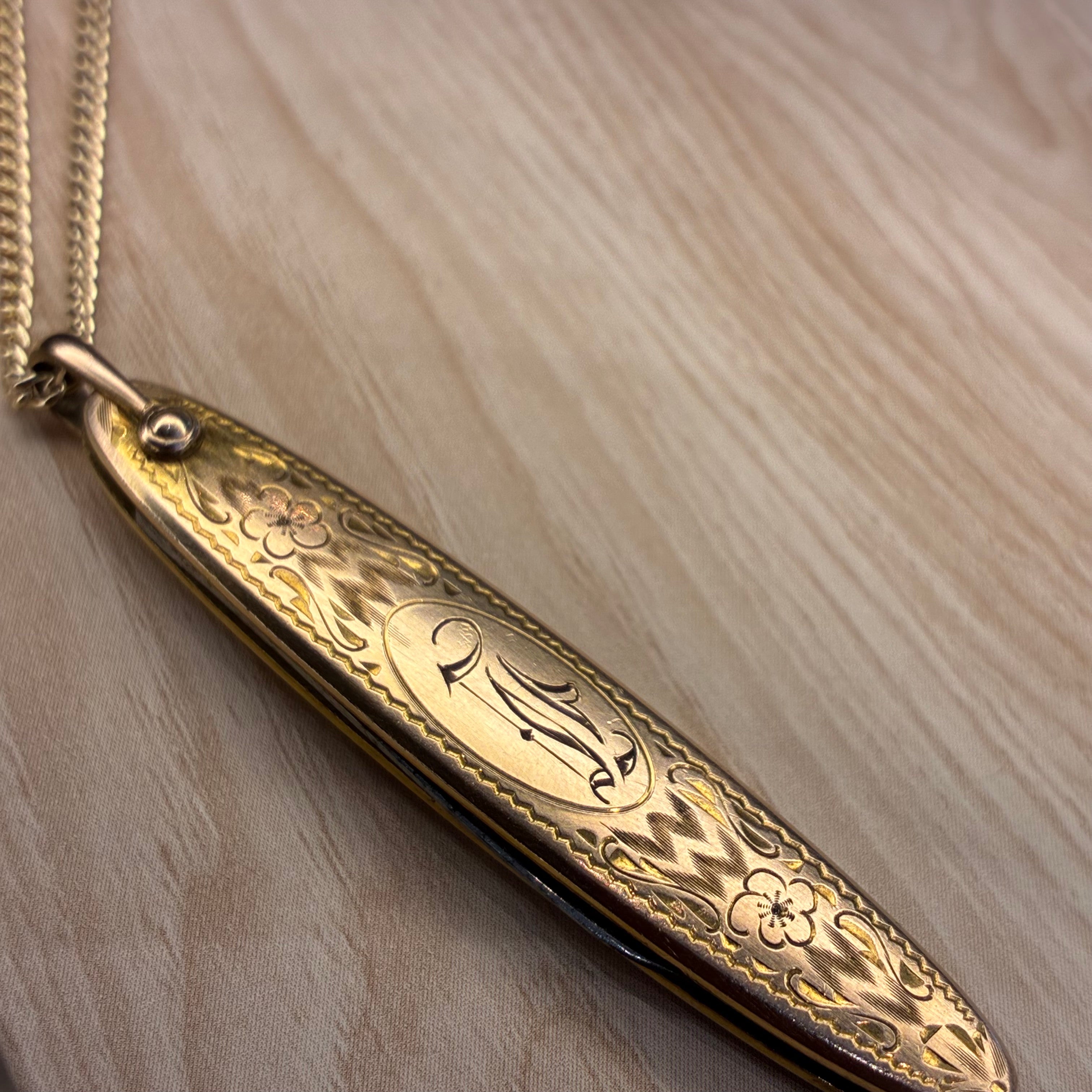 Antique Victorian Gold Fill Pocket Knife