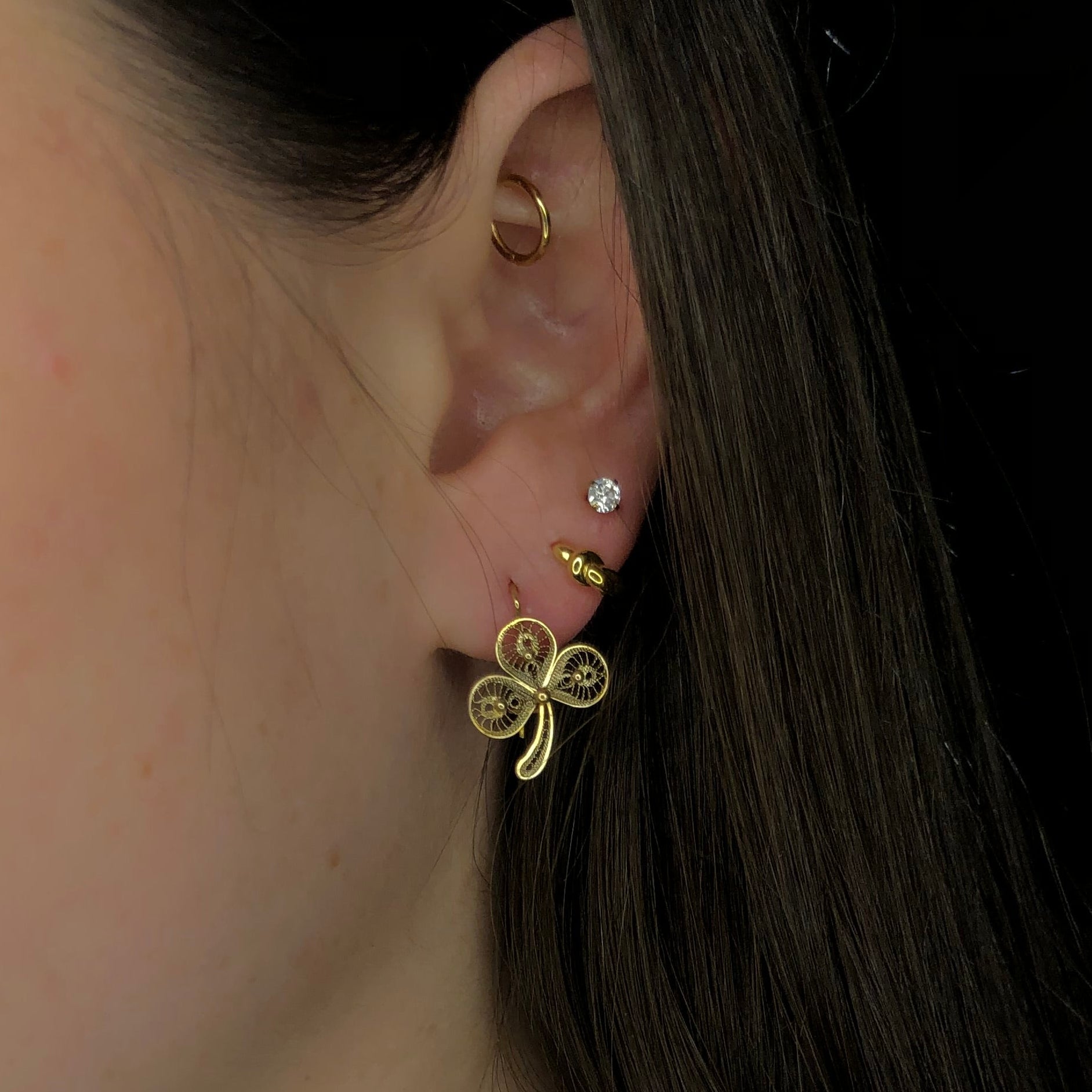 Antique 14k Yellow Gold Spanish Filigree Rings