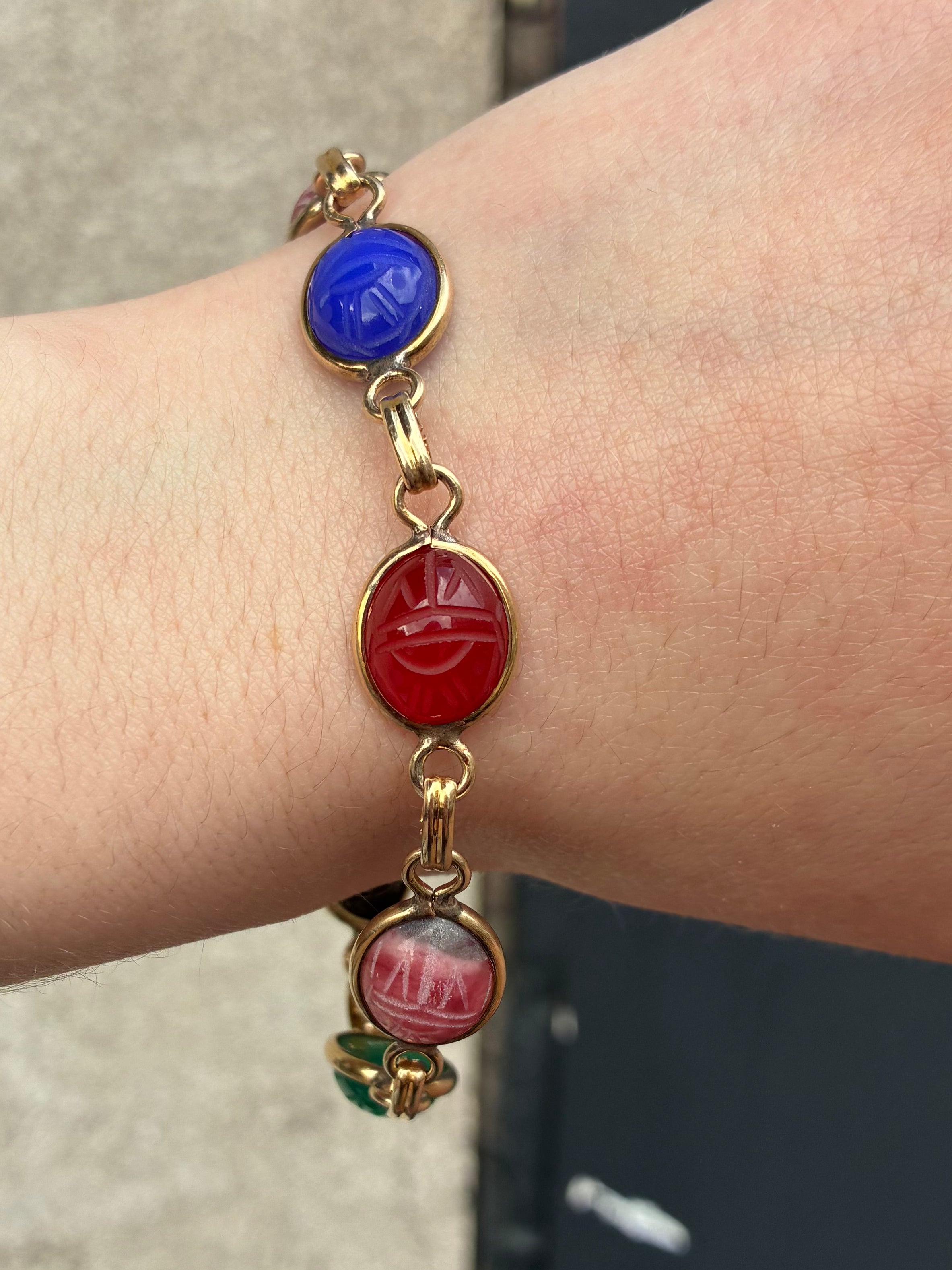 Vintage Scarab Bracelet
