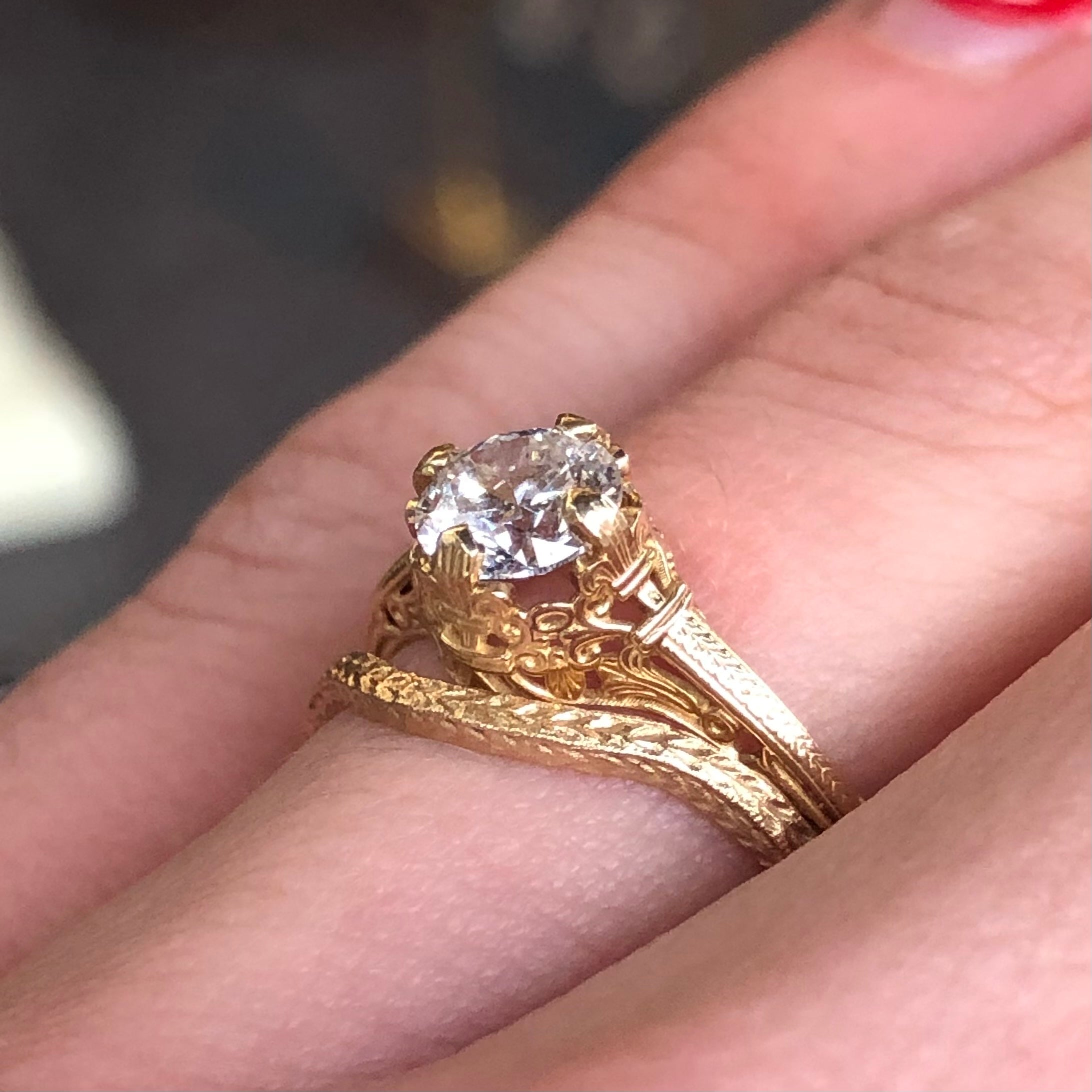 The Filigree Engagement Ring