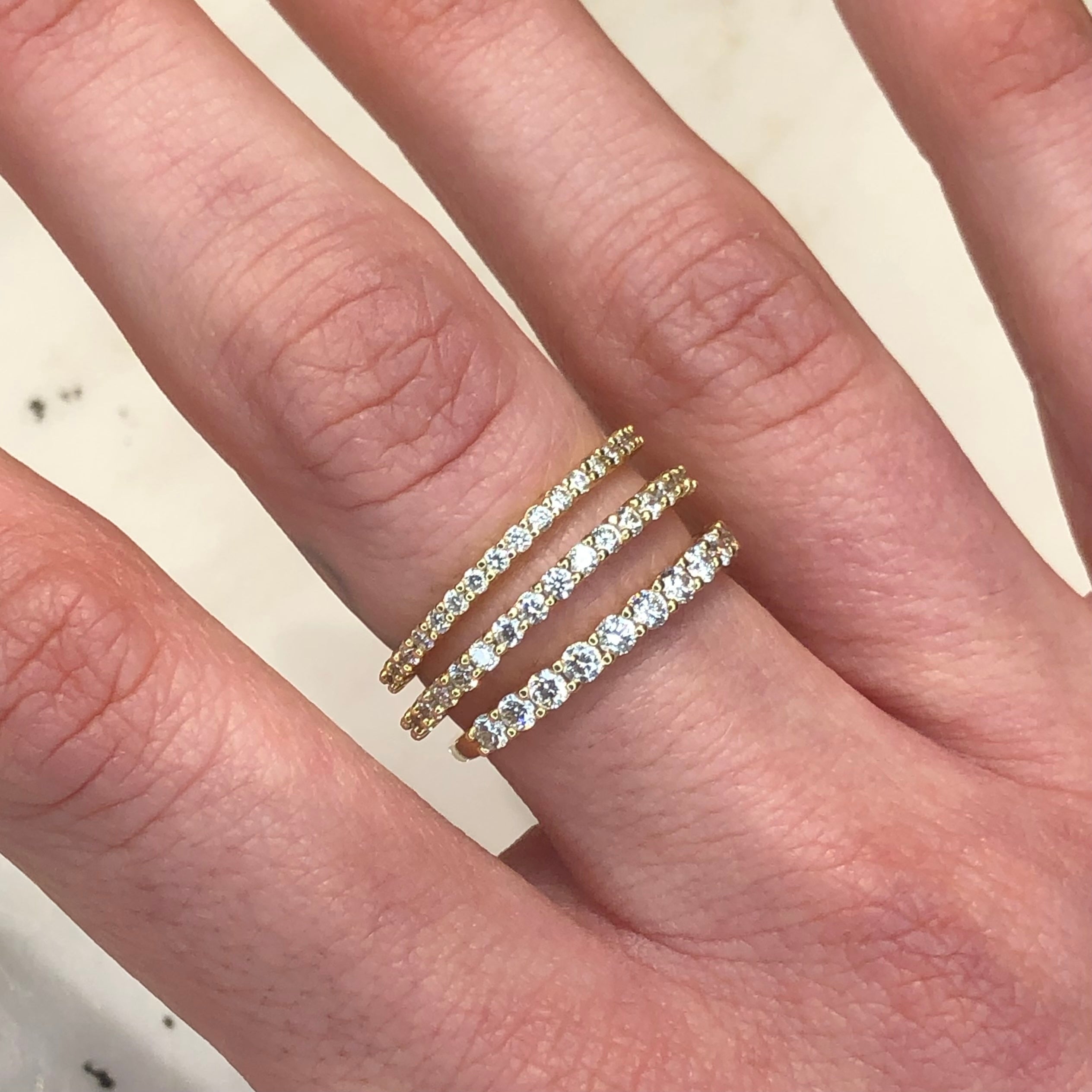 Half-Eternity Pavé Band