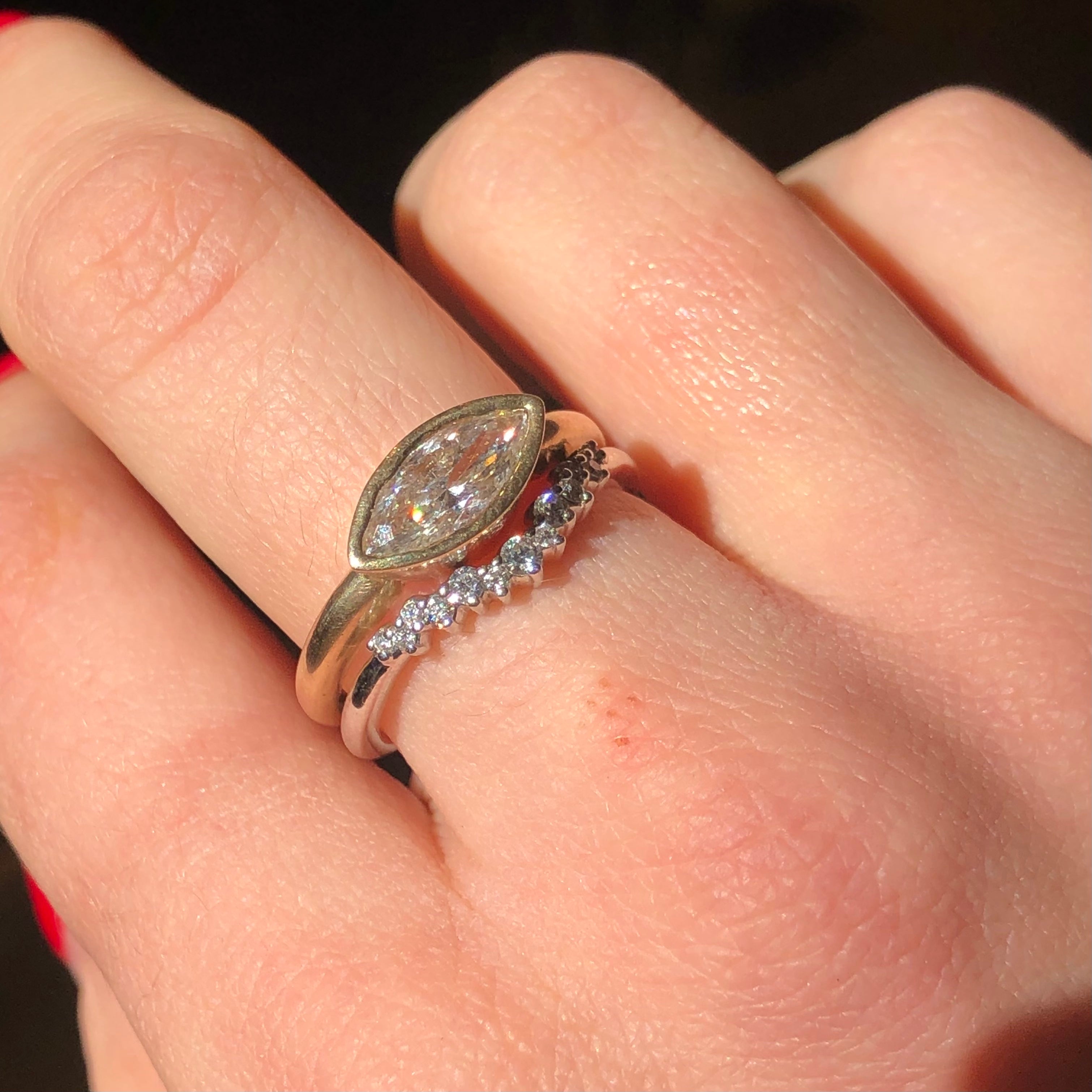 East-West Lab Marquise Bezel