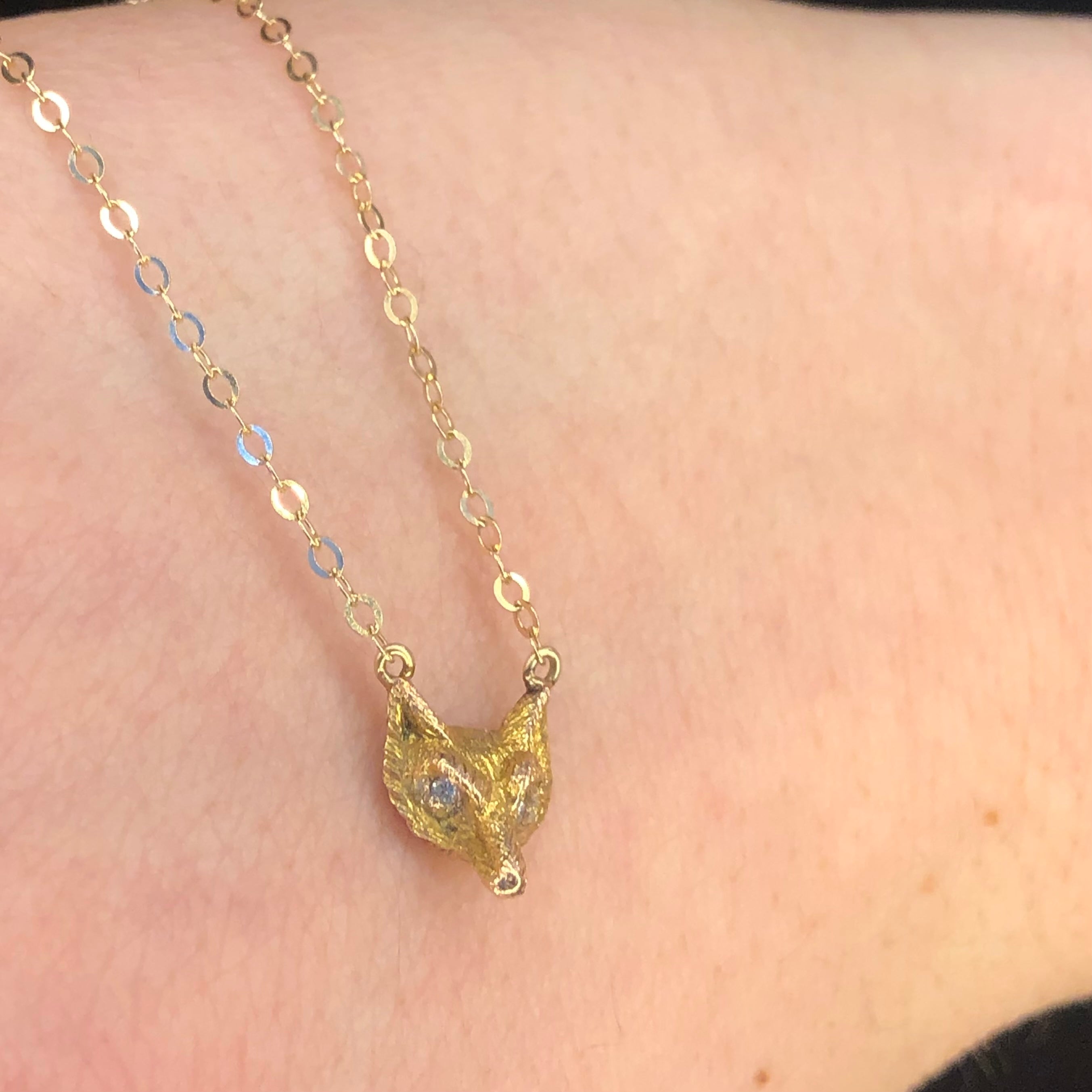 Rare Antique Fox with Diamonds