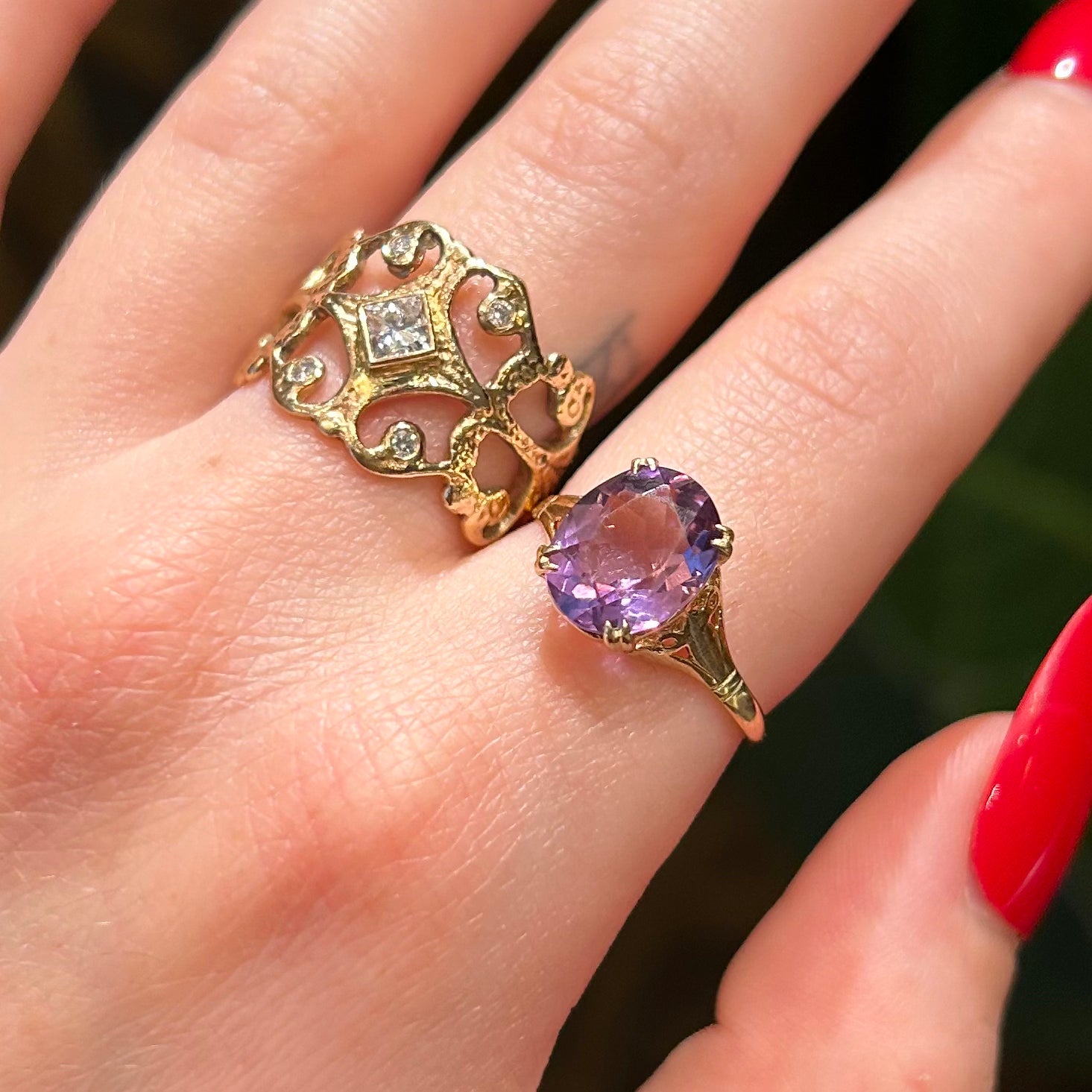 Antique Amethyst Ring