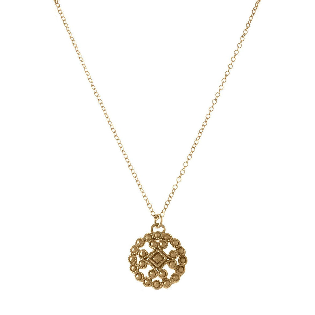 40% Off! 14k Rose Gold Vermeil Lace Cast Necklace