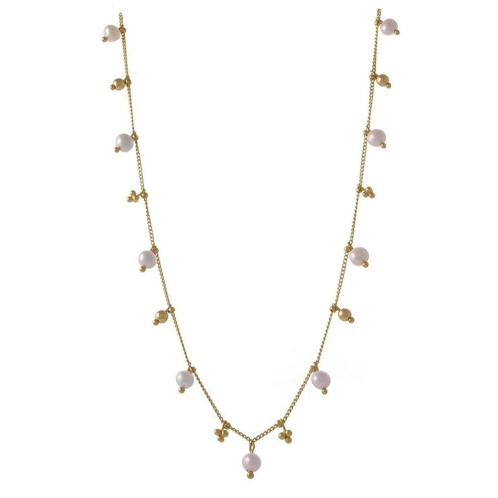 40% Off! Simple Chain Necklace w. Gemstones