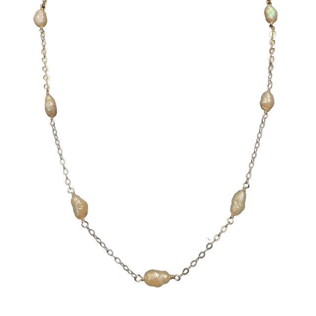 Jewelry, custom jewelry, jewelry stores near me, pearl necklace, pearl, gold, silver, rice pearl, women's necklace, pearl on chain necklace, pearl and chain necklace, northampton, cambridge