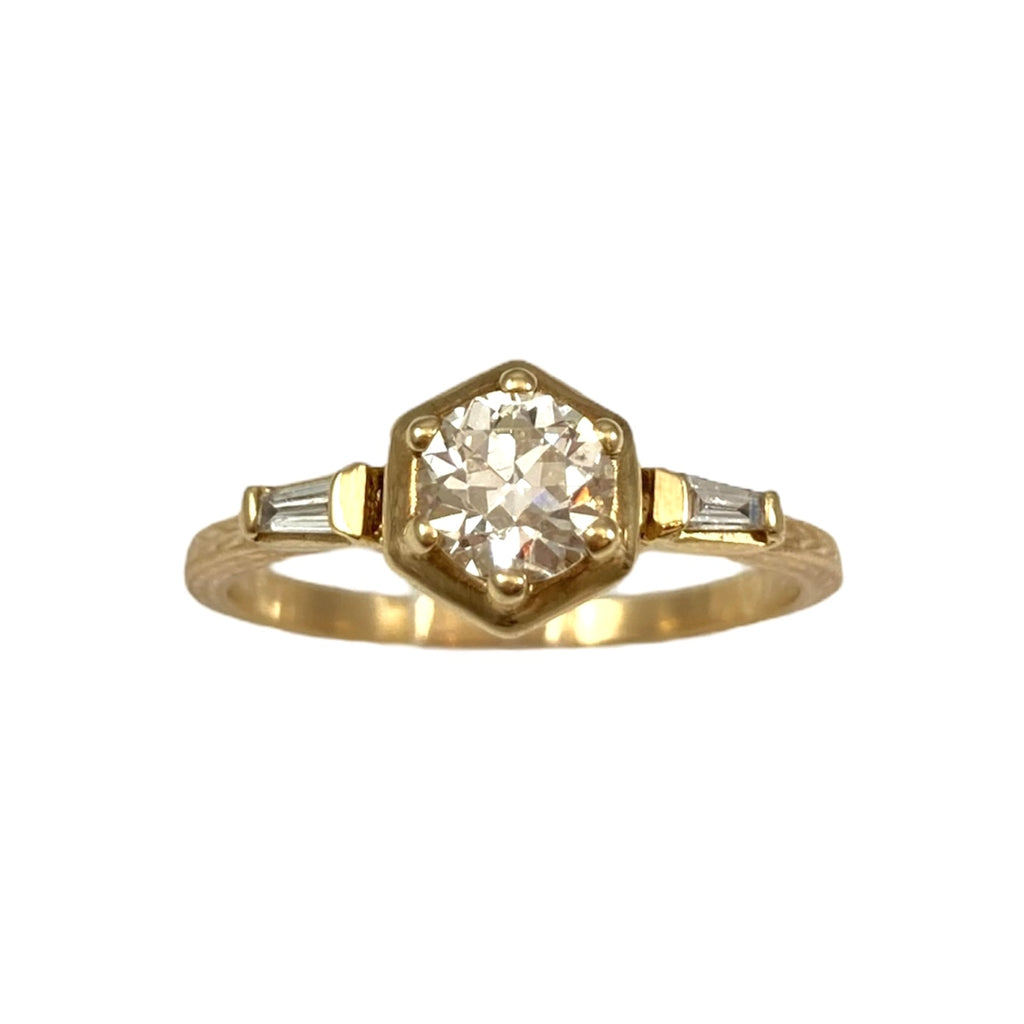 The Hexagon Engagement Ring