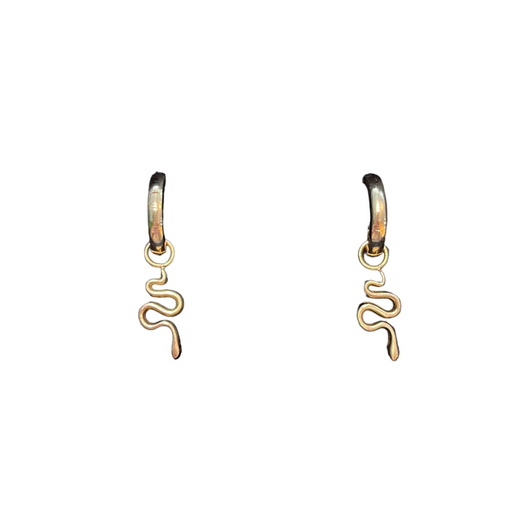 Huggie Charm Hoop Earrings