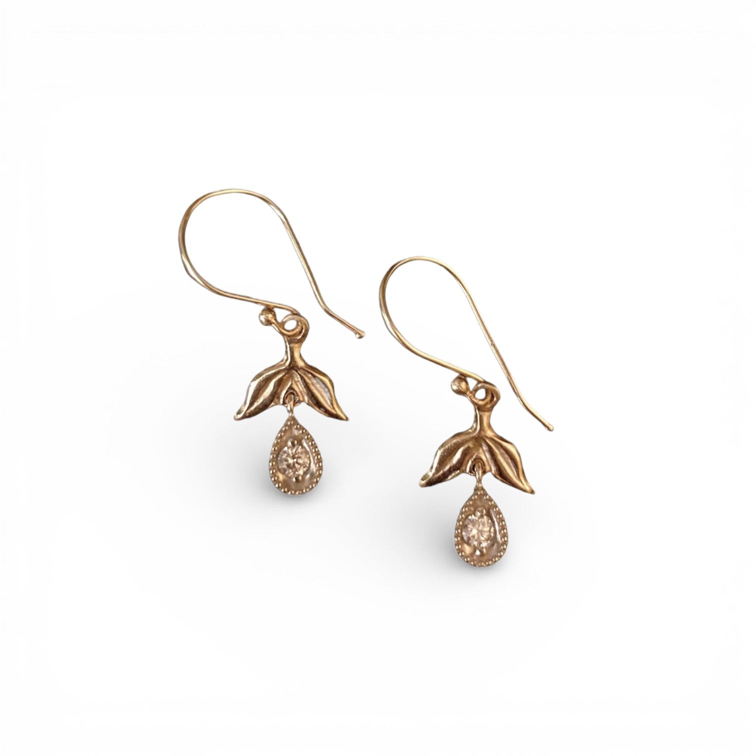 14k Diamond Berry Earrings