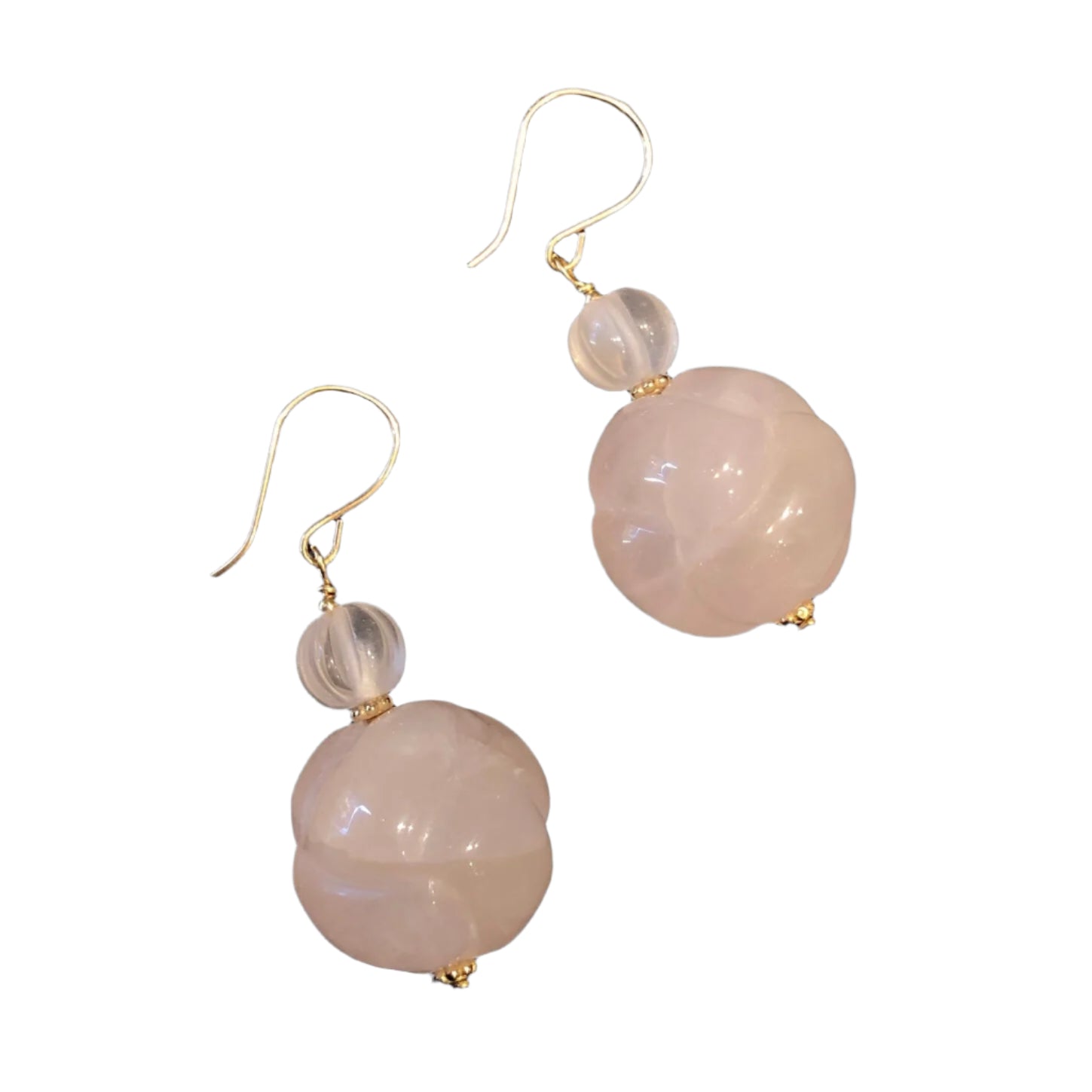 Antique Chinese Hand Carved Earrings