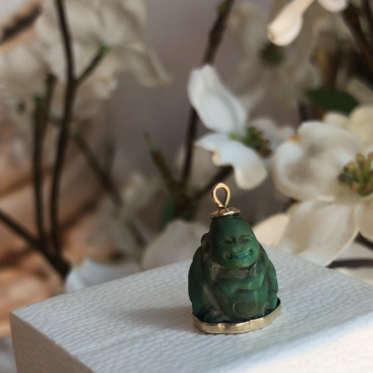 Antique 14k Gold Buddha Charm