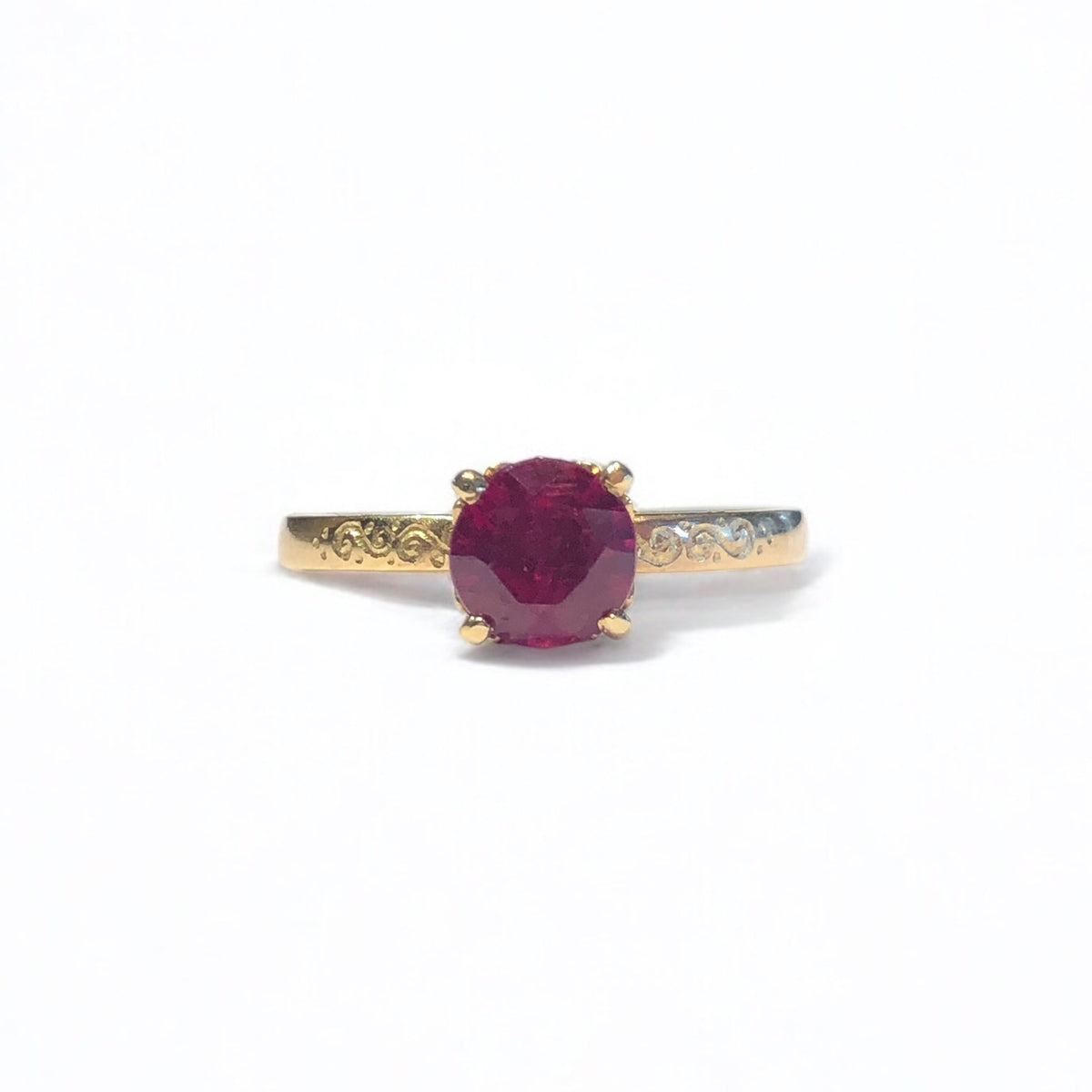 Ruby Solitaire Ring