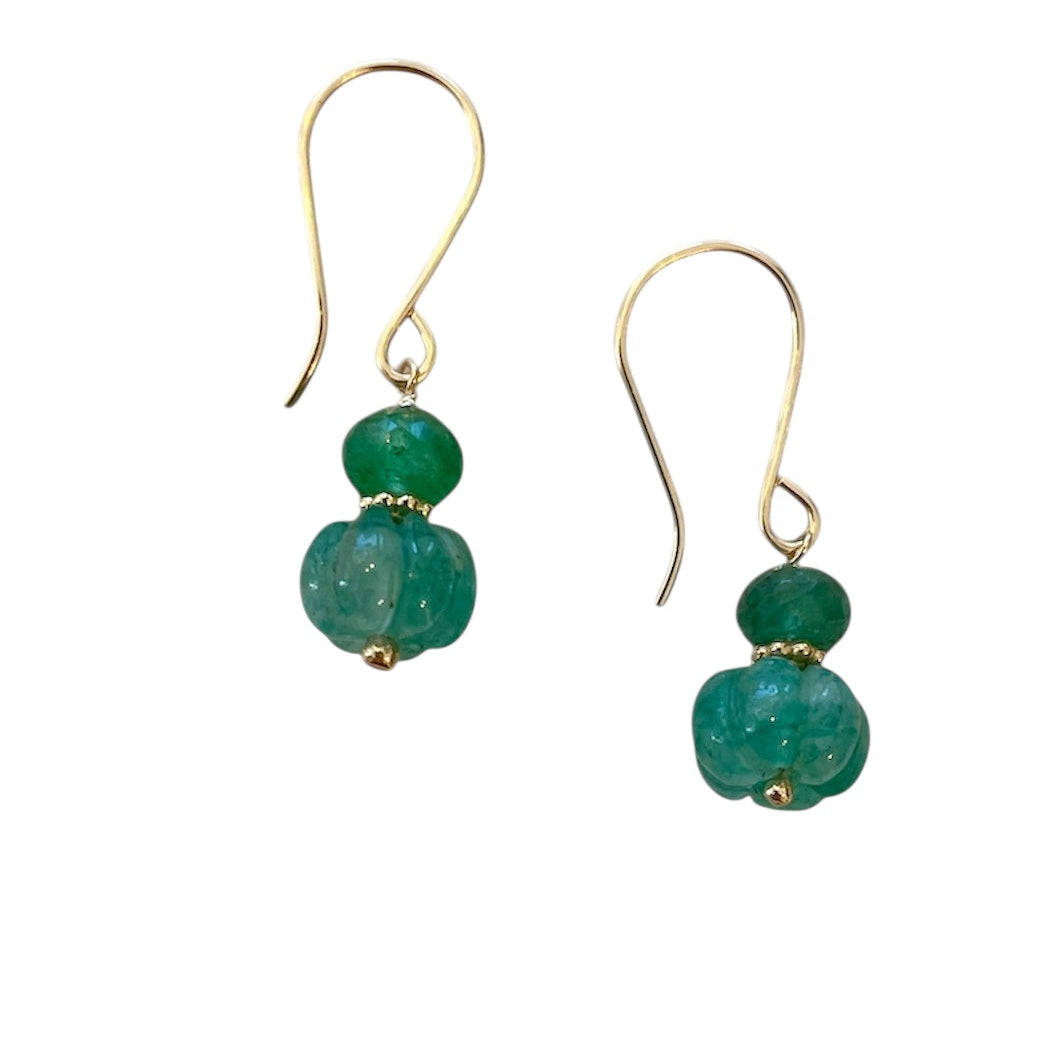 Gemstone Balloon Earrings